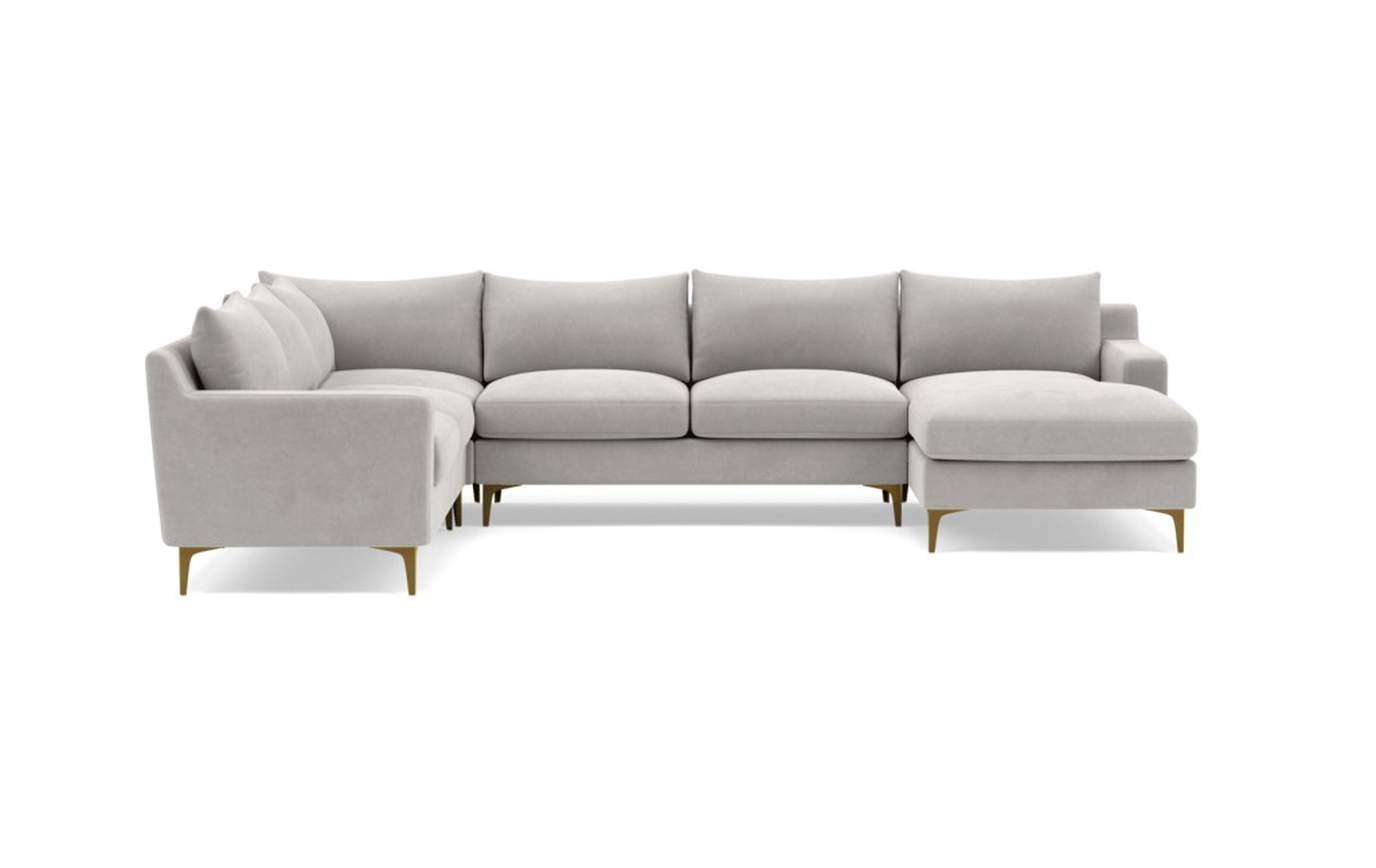SLOAN 4-Piece Corner Sectional Sofa with Right Chaise - Interior Define