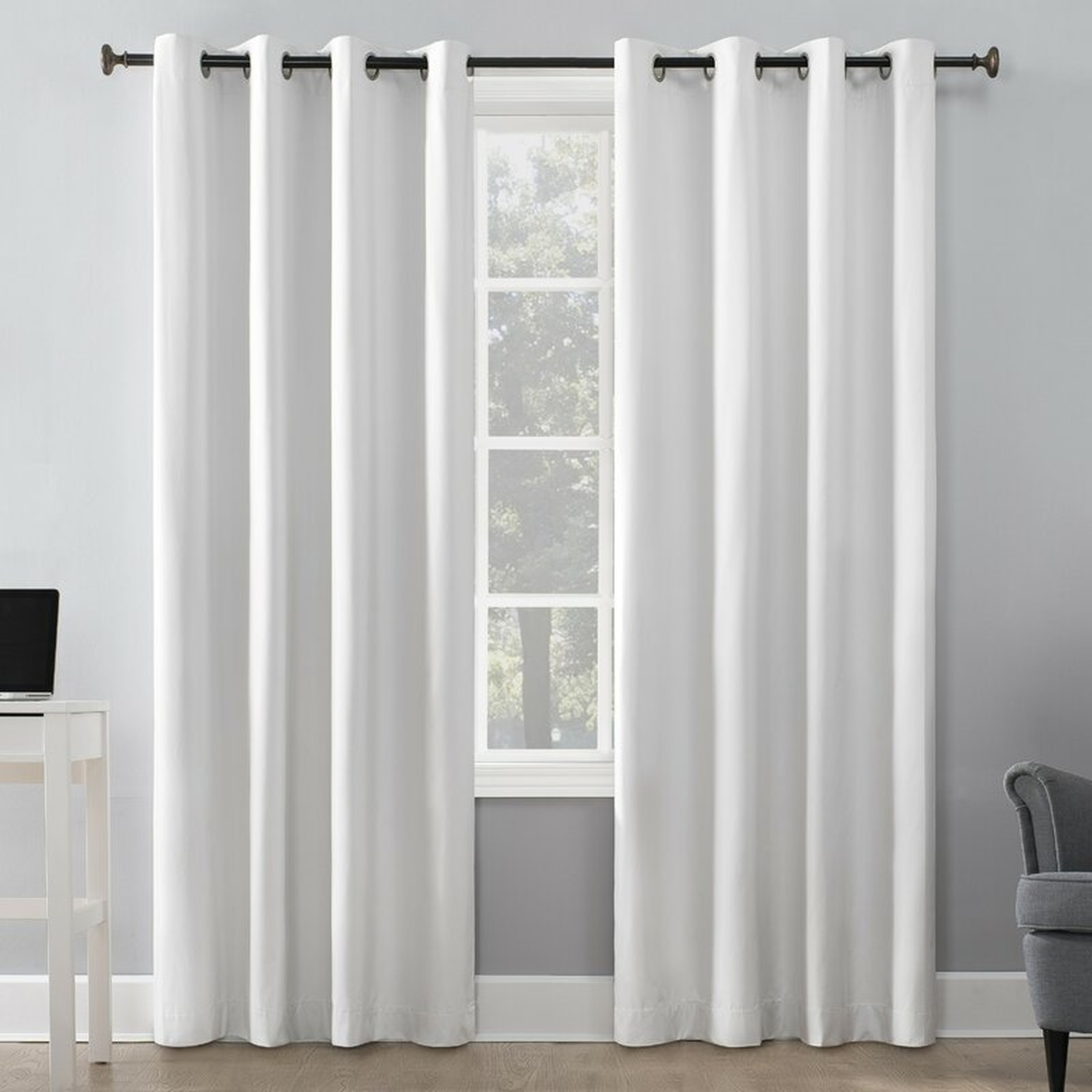 Duran Insulated Max Blackout Thermal Grommet Single Curtain Panel - Wayfair