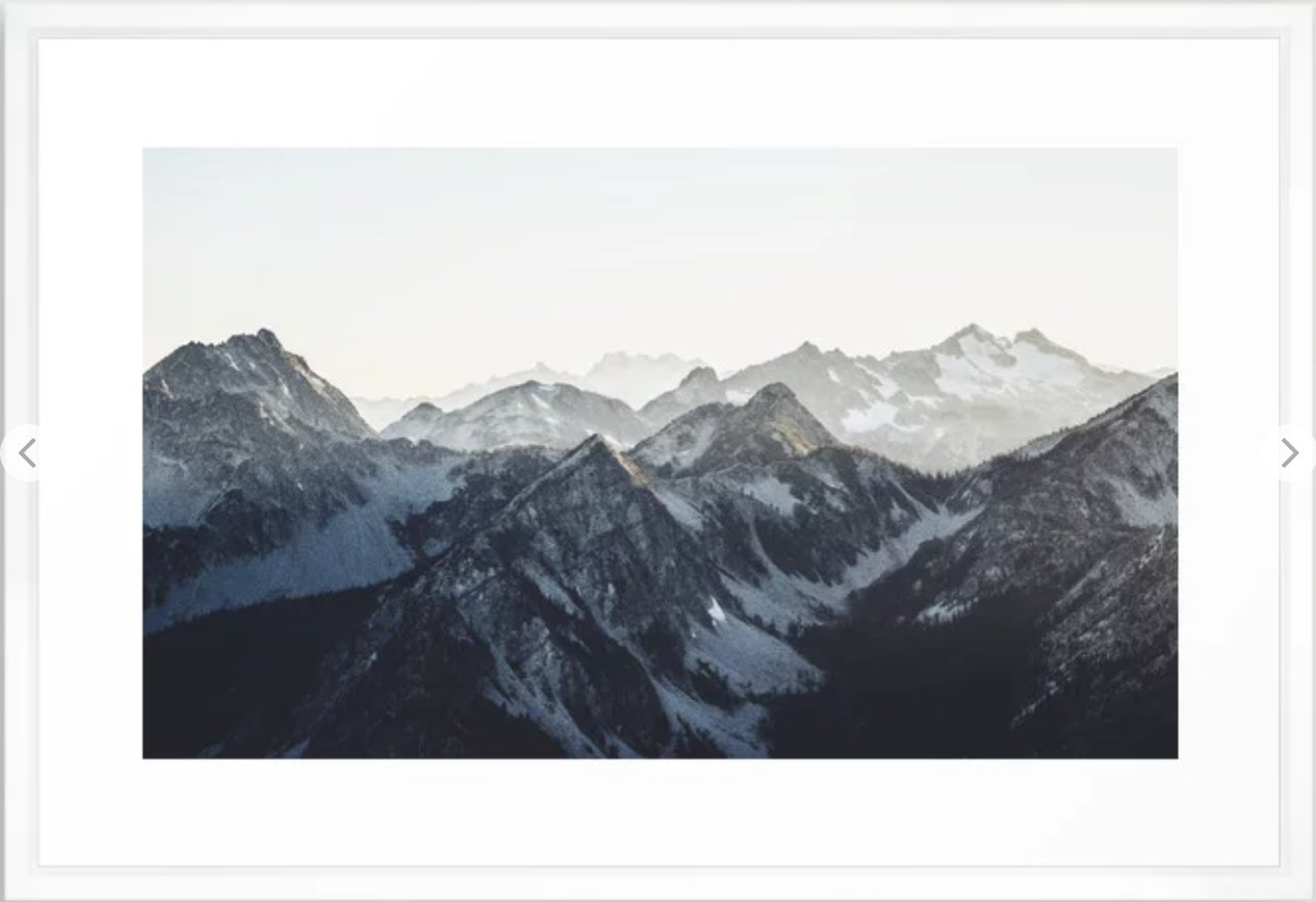 Mountain Mood Framed Art Print - Society6