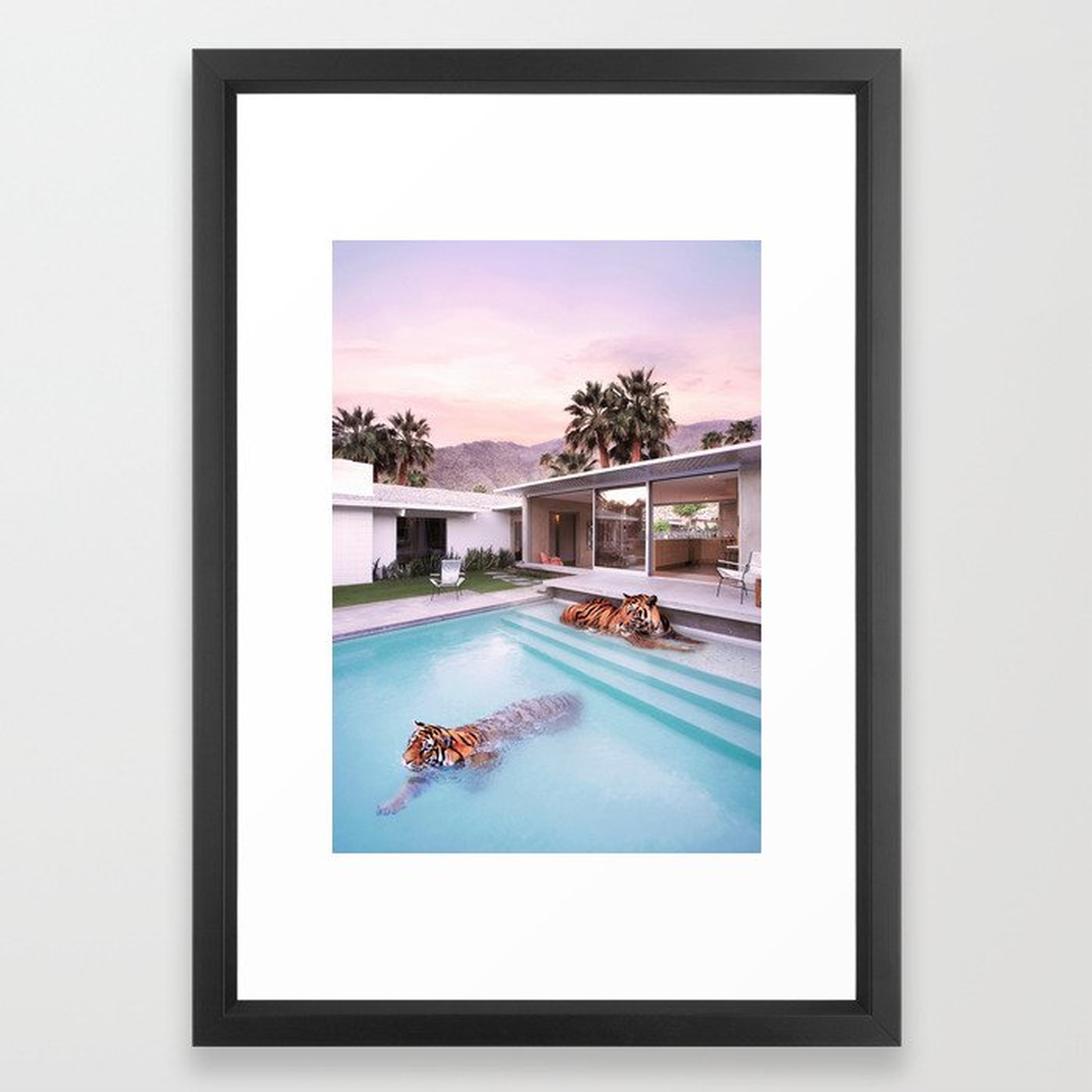Palm Springs Tigers Framed Art Print by Paul Fuentes Photo - Society6