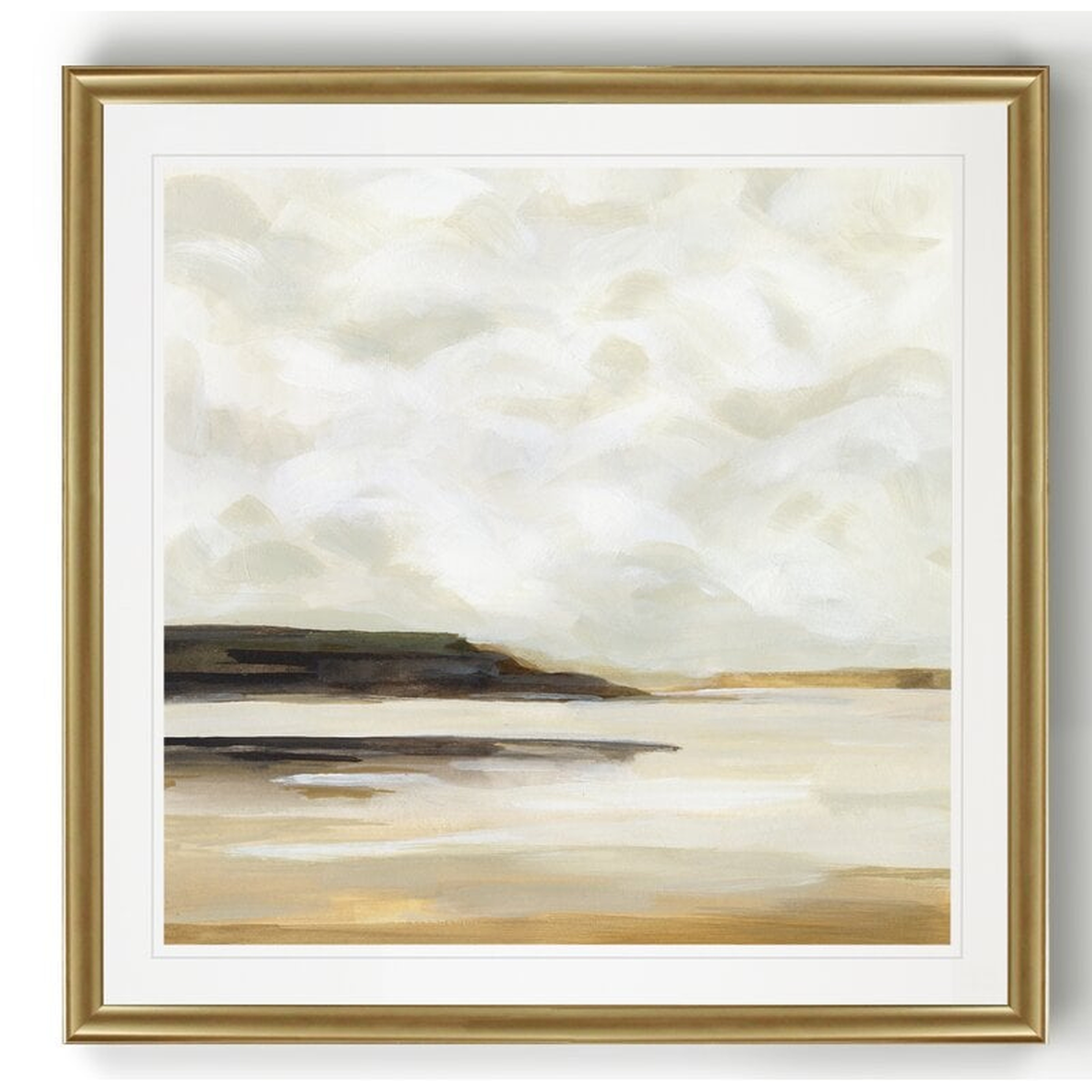 Cloudy Coast II - Picture Frame Painting on Canvas - Wayfair