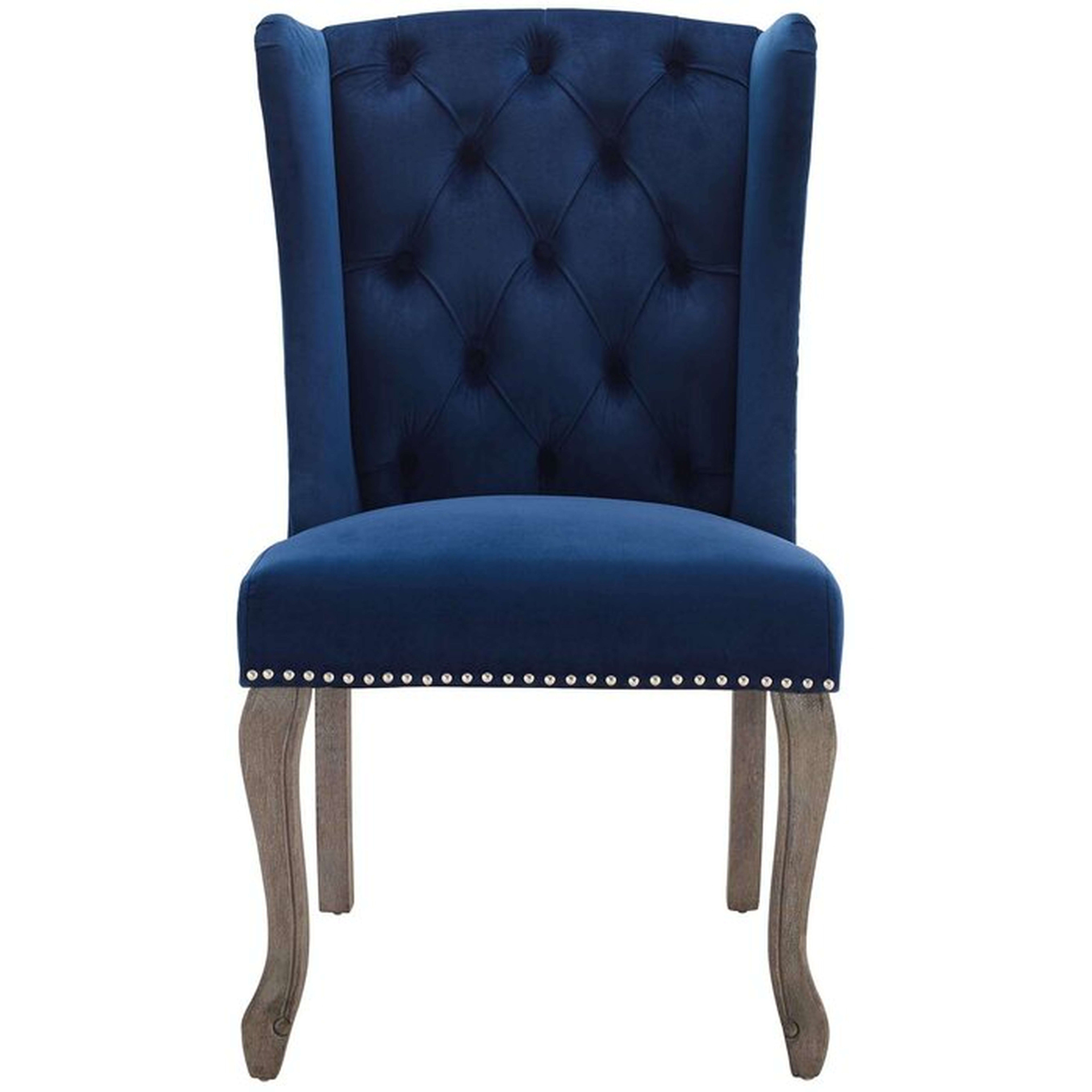 Navy Mccafferty Tufted Velvet Upholstered Side Dining Chair - Wayfair