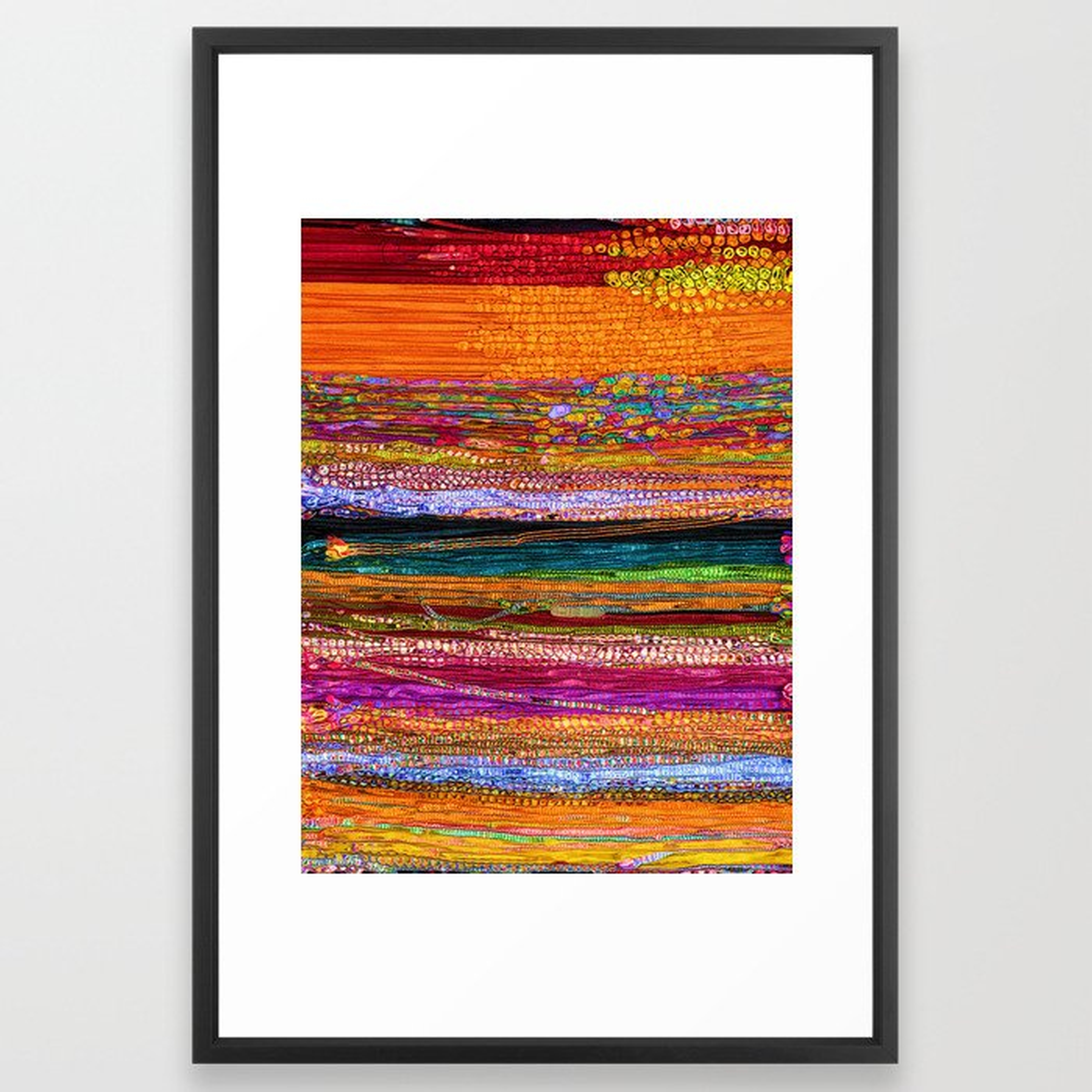 Indian Colors Framed Art Print - Society6