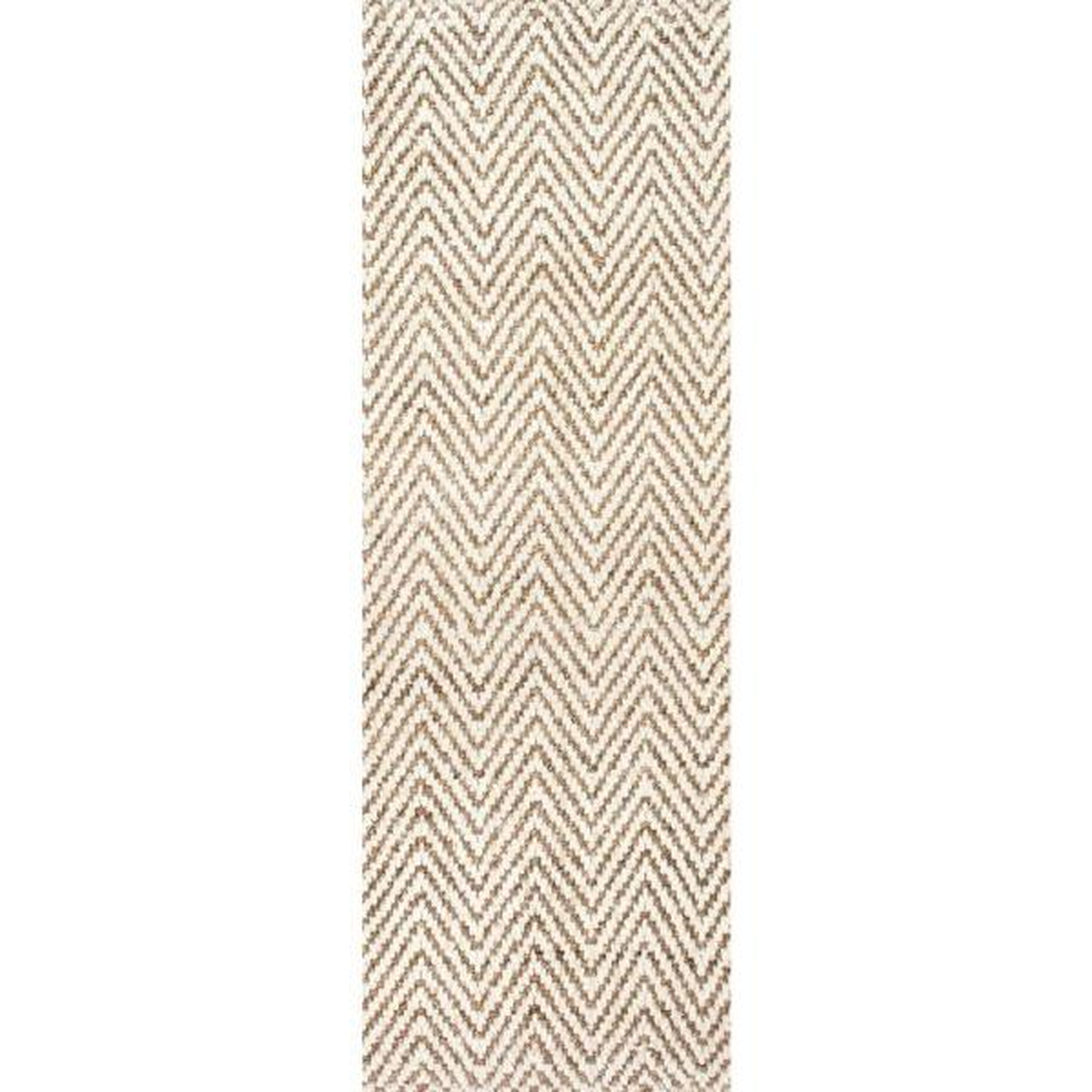 Vania Chevron Jute / 2'6" x 12' - Loom 23