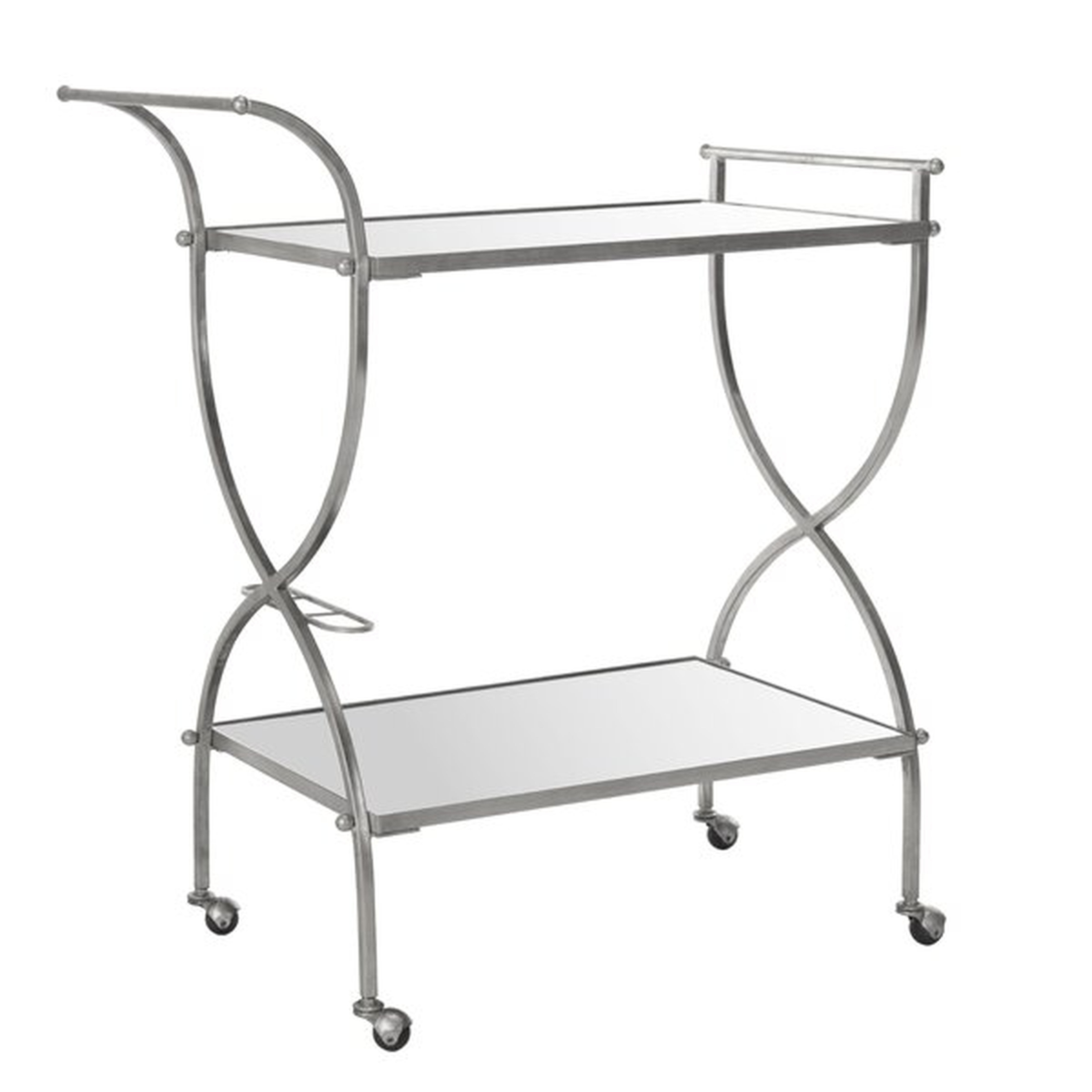 Branner Bar Cart- Silver - Wayfair