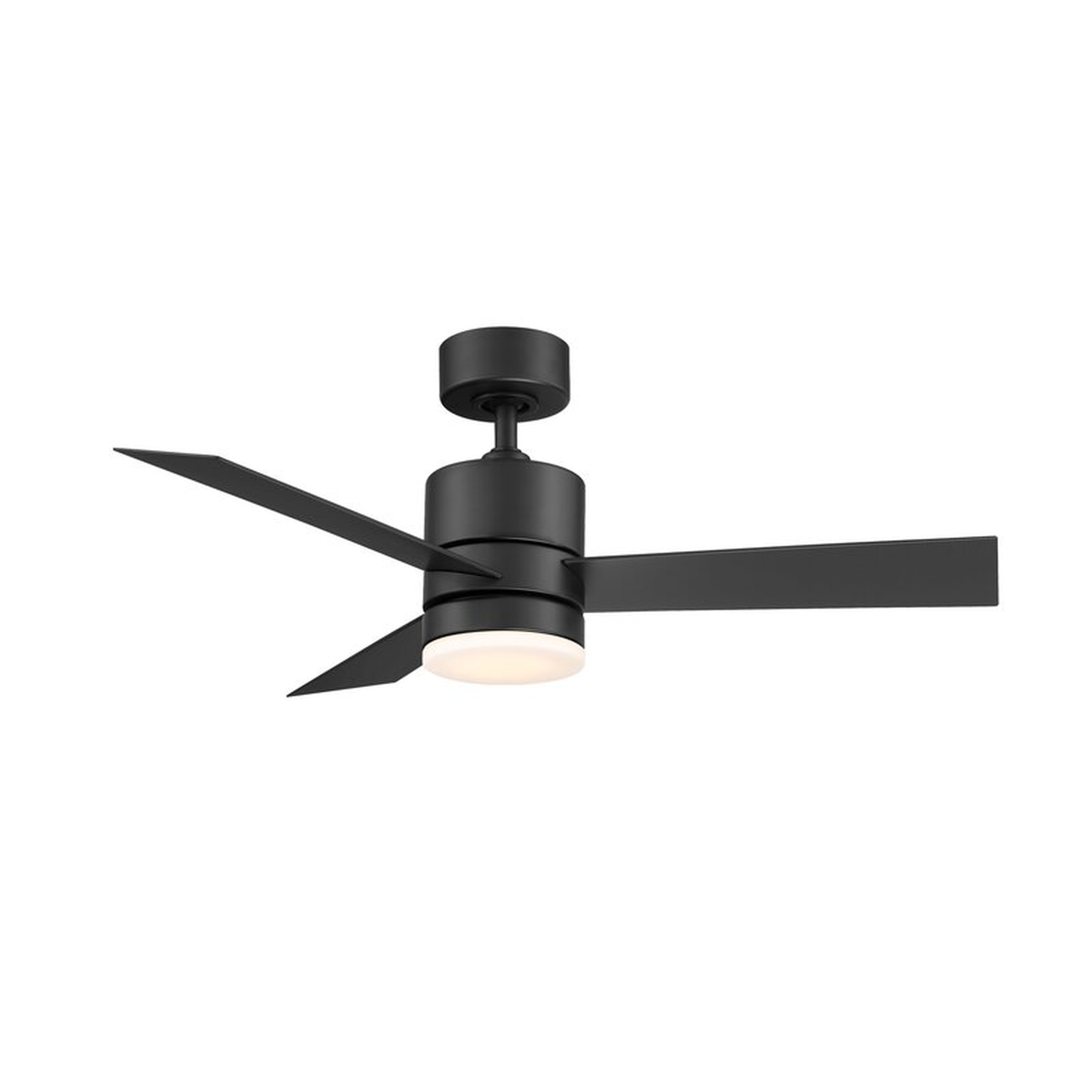 44'' Axis 3 - Blade Outdoor LED Smart Standard Ceiling Fan with Remote Control and Light Kit Included - Wayfair