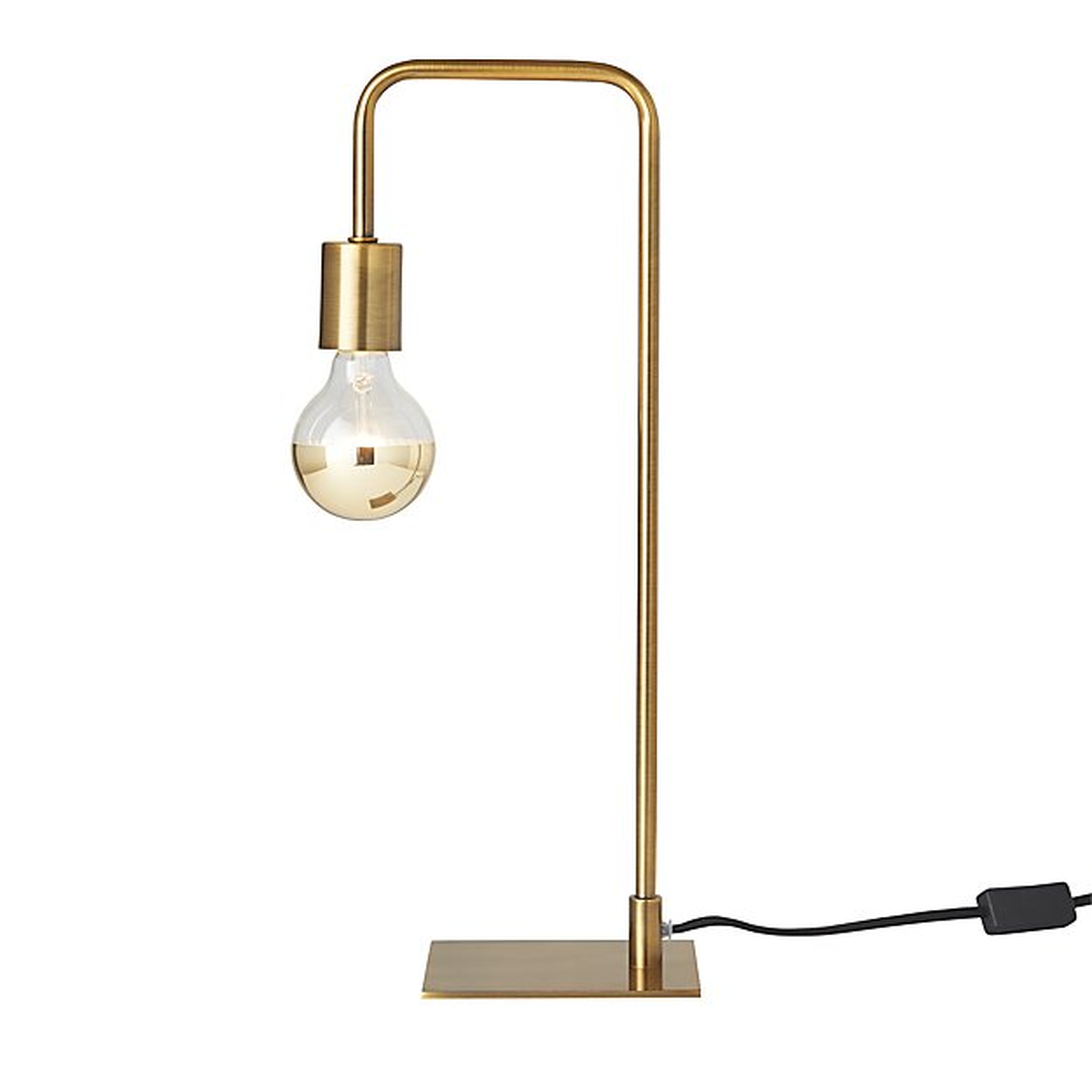 Antique Brass Arc Table Lamp - CB2