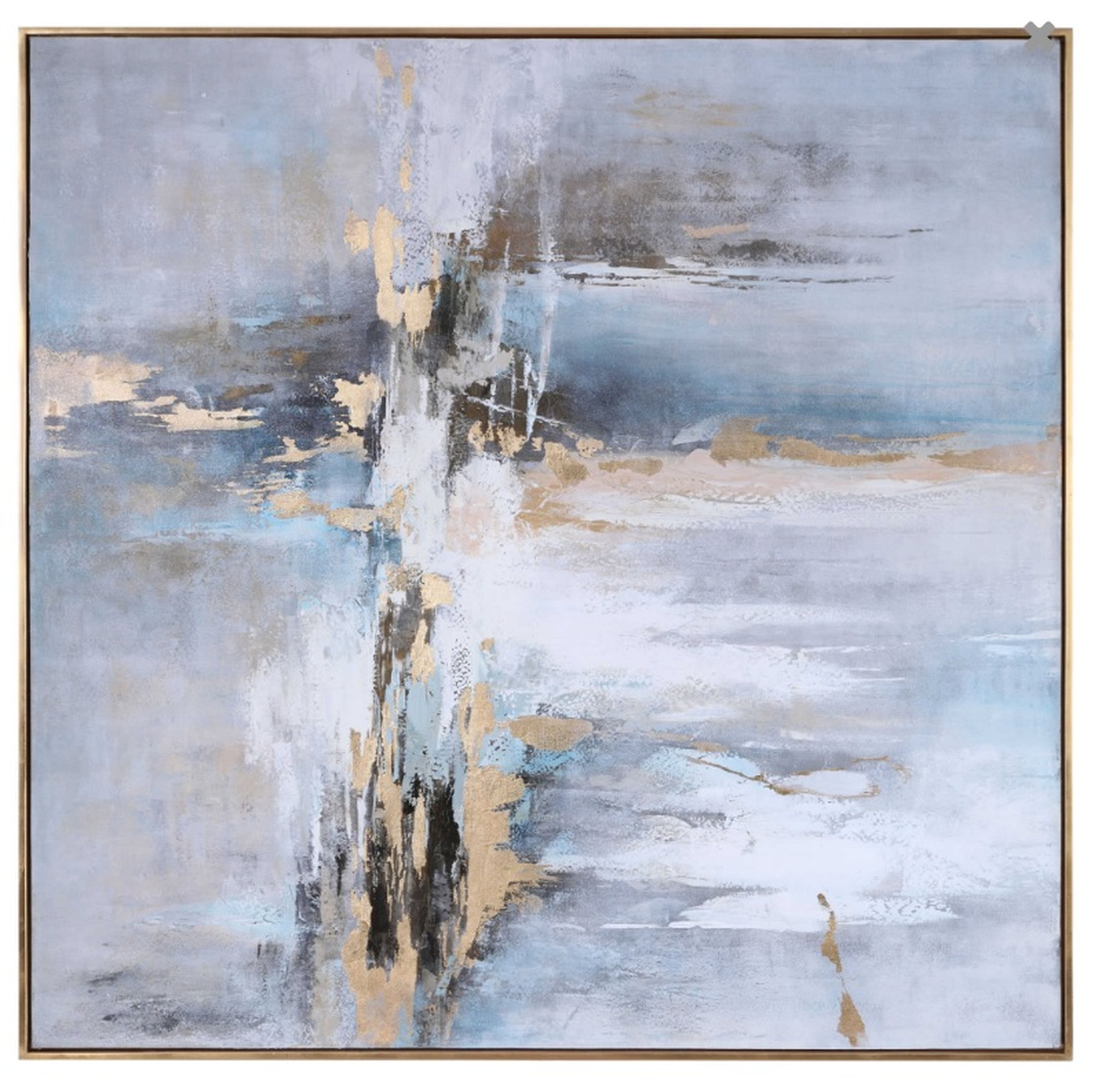 Road Less Traveled Hand Painted Canvas, 51" x 51" - Hudsonhill Foundry