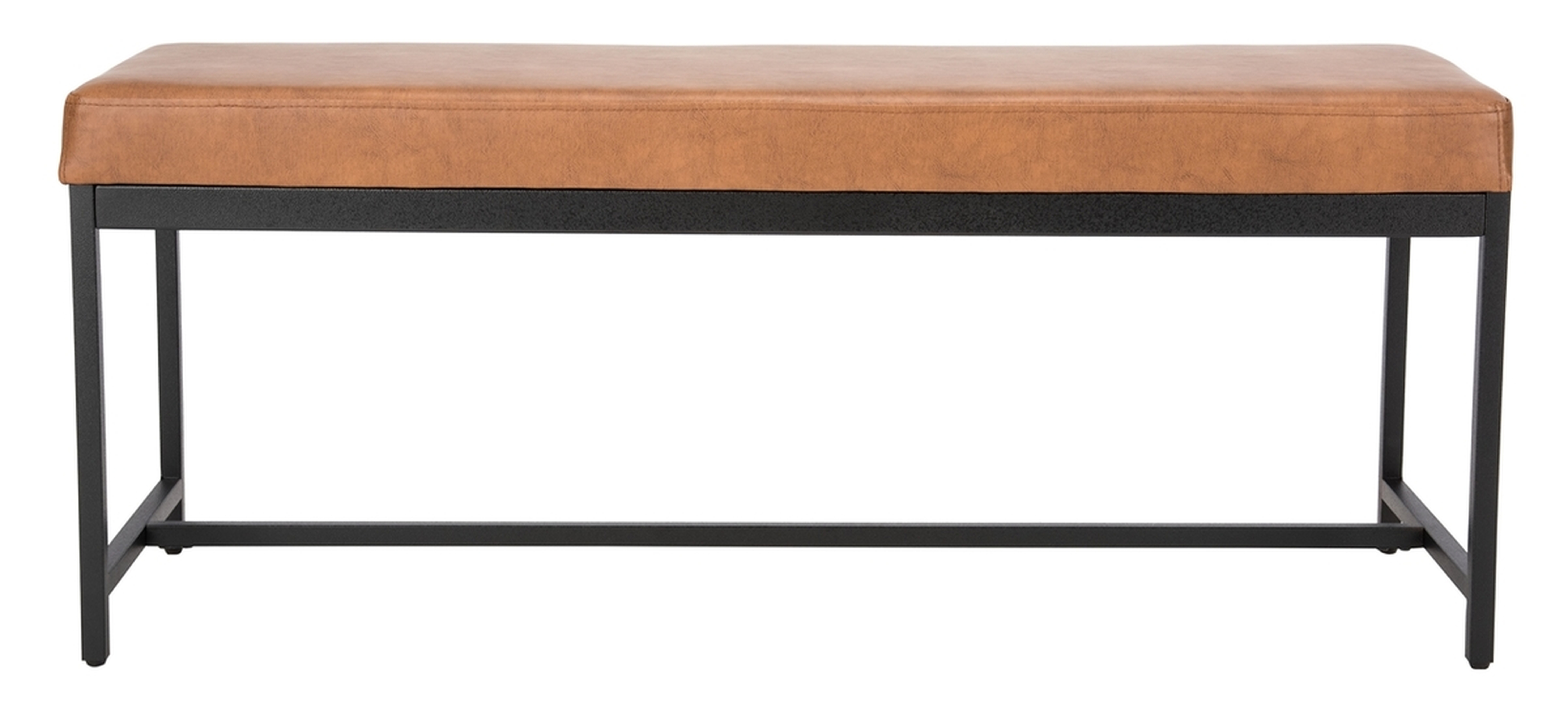 Chase Faux Leather Bench - Brown - Arlo Home - Arlo Home
