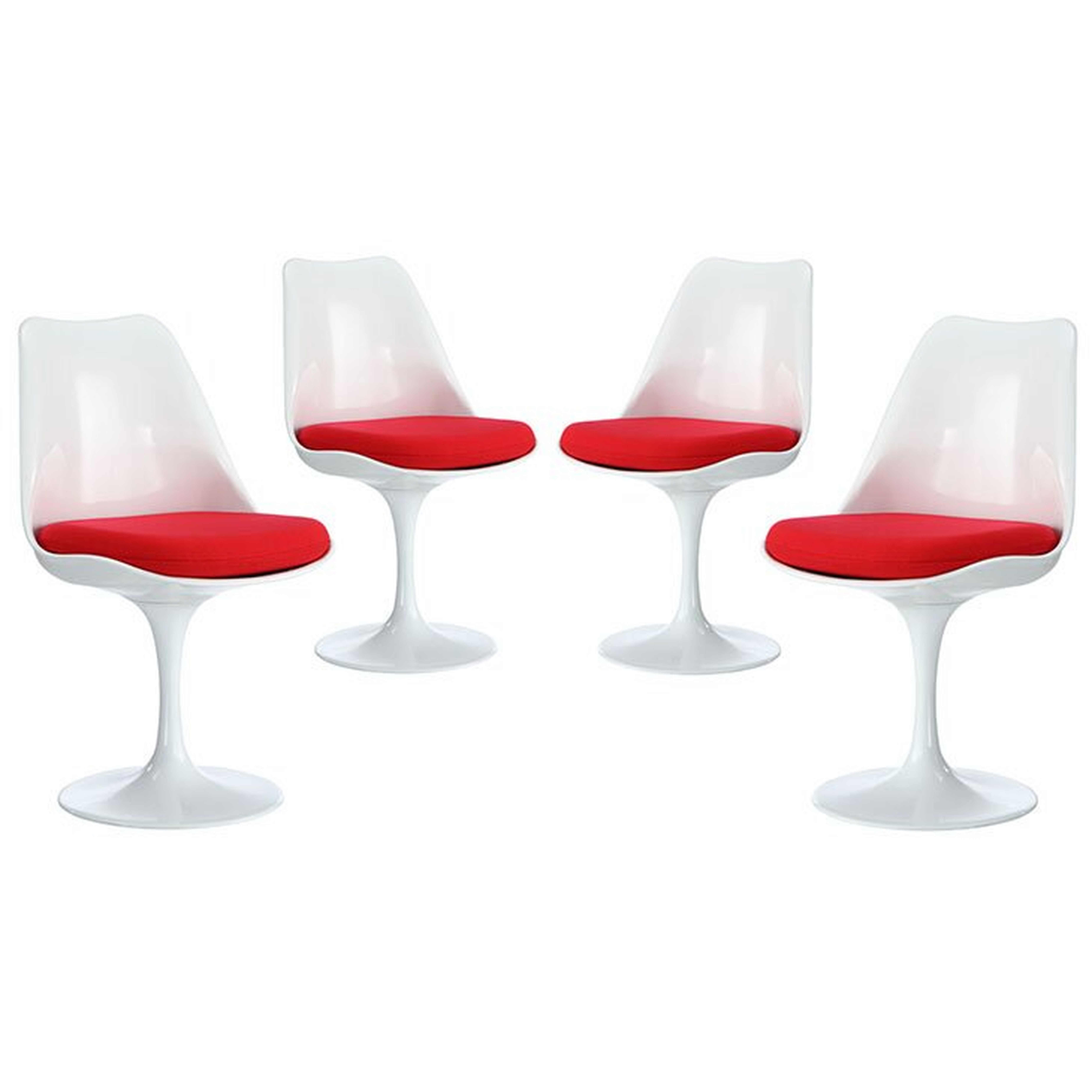 Julien Upholstered Side Chair in White (Set of 4) - Wayfair