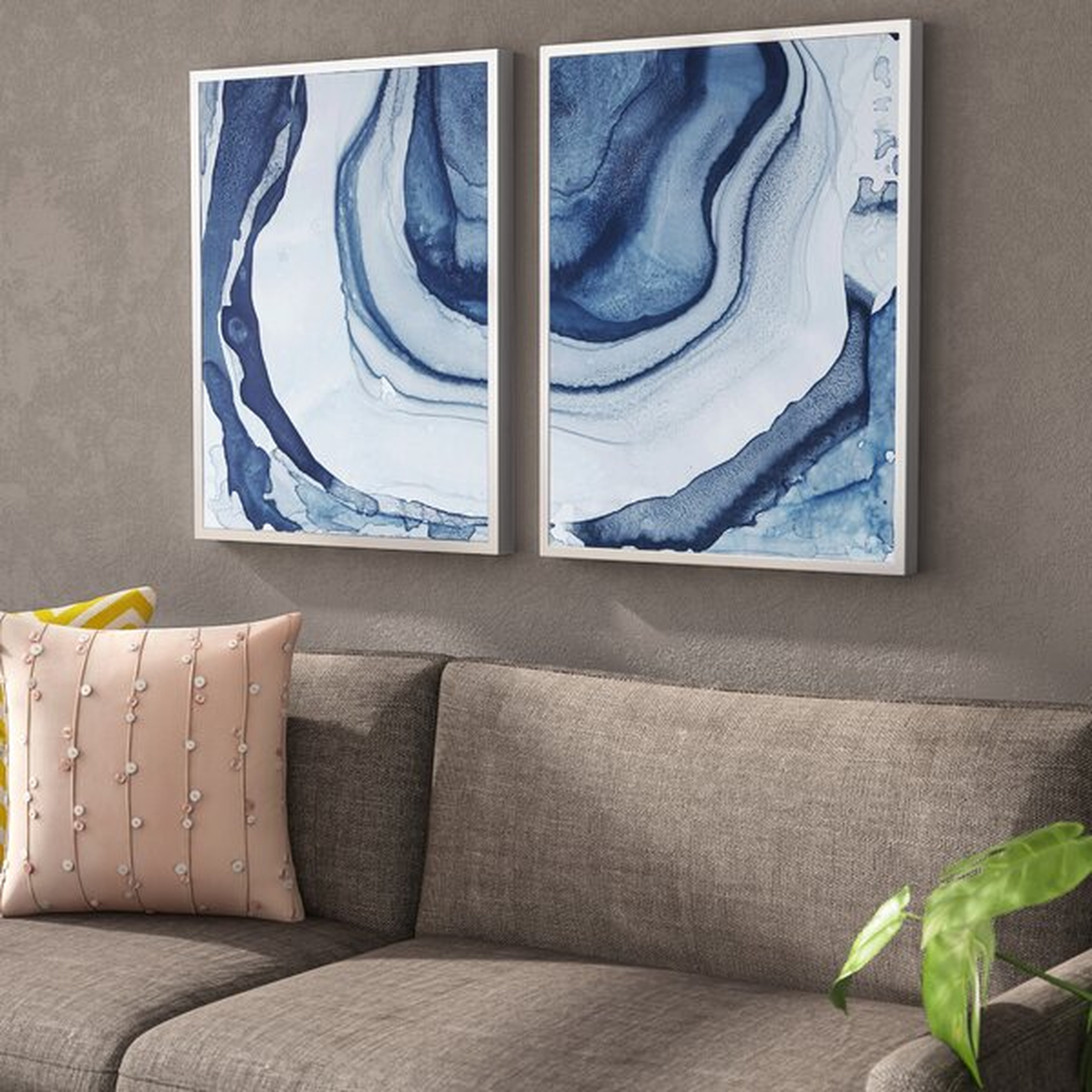 Ethereal - 2 Piece Picture Frame Graphic Art Print Set on Canvas - Wayfair