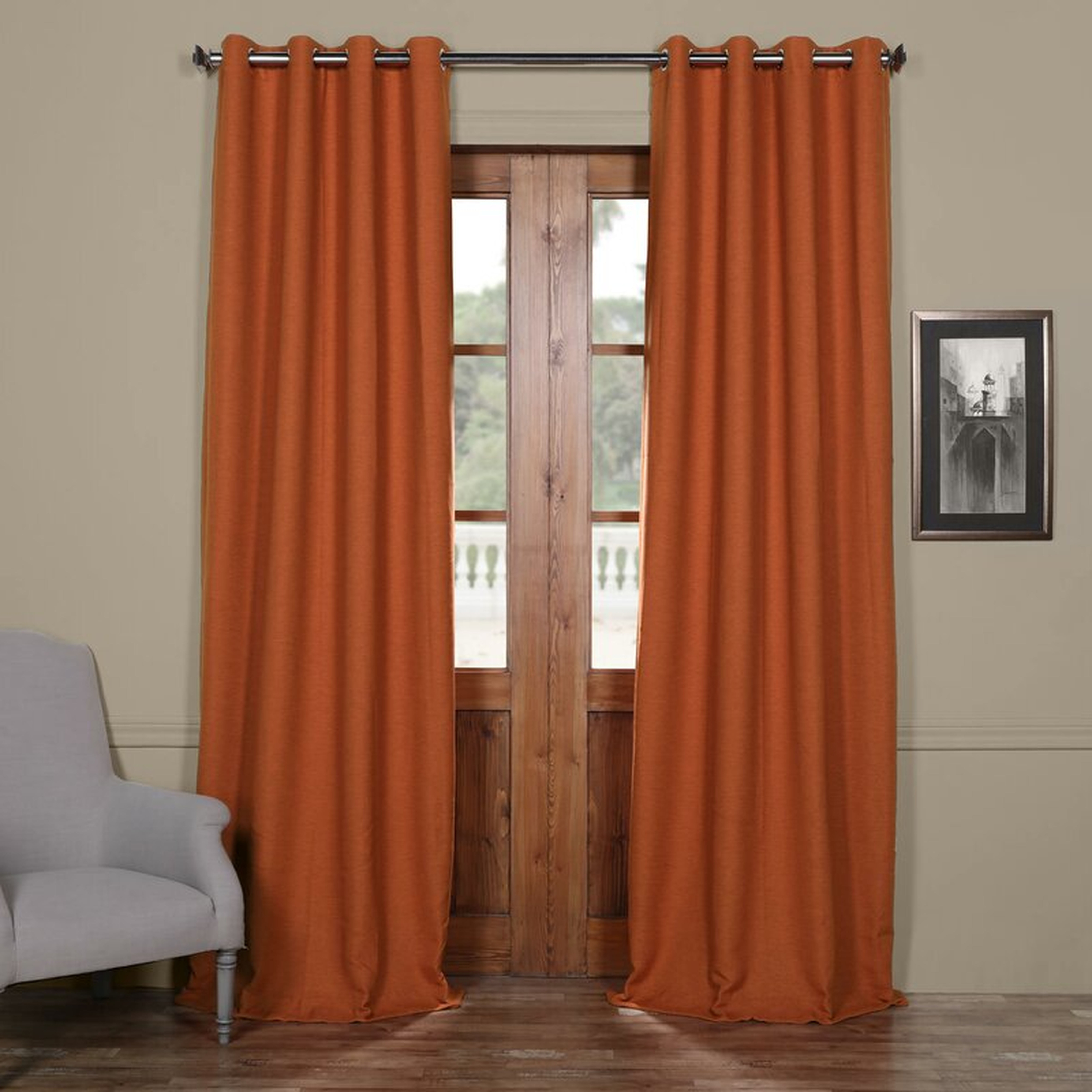 Jolene Solid Room Darkening Thermal Grommet Single Curtain Panel - Wayfair