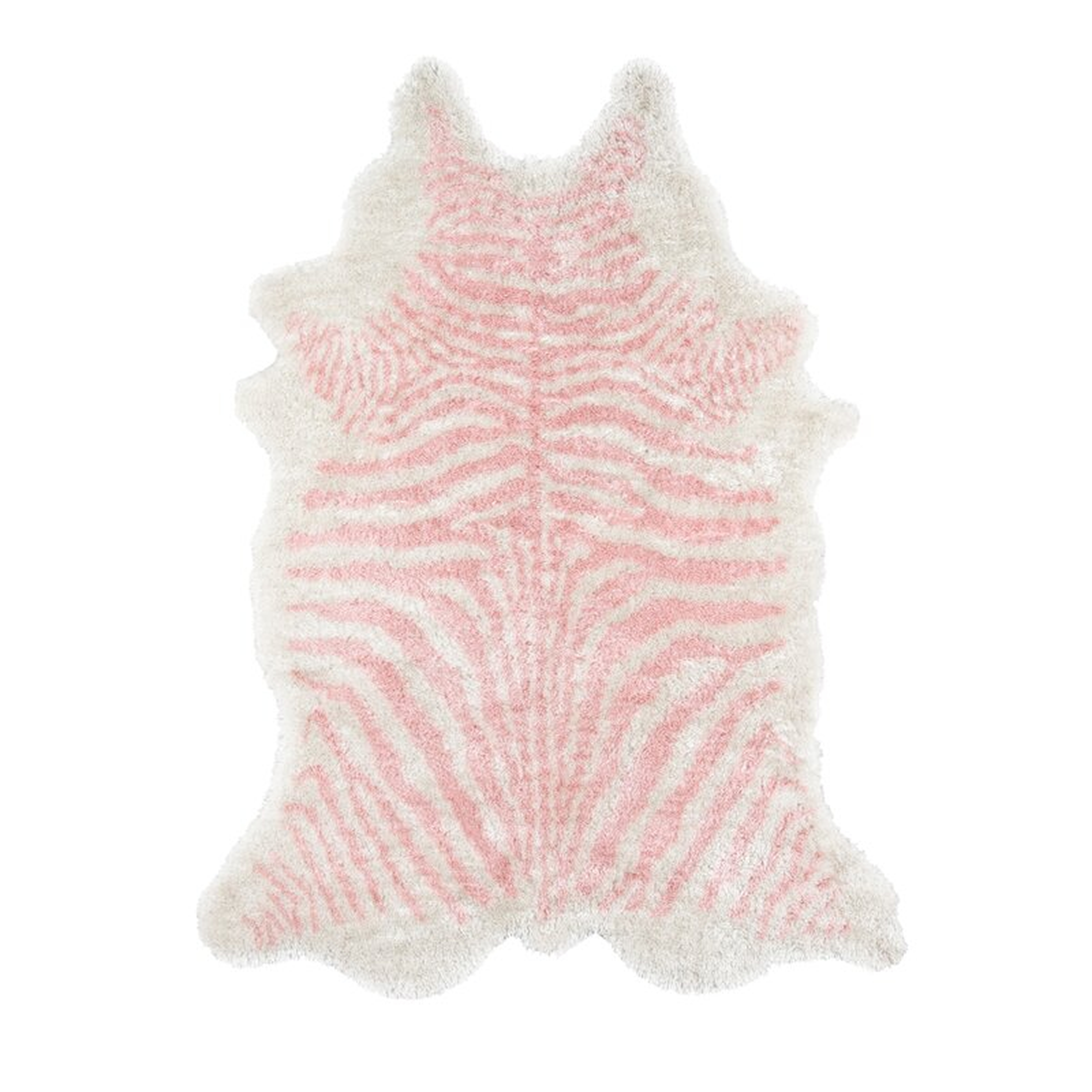 Khalhari Animal Print Handmade Tufted Pink Area Rug - Wayfair