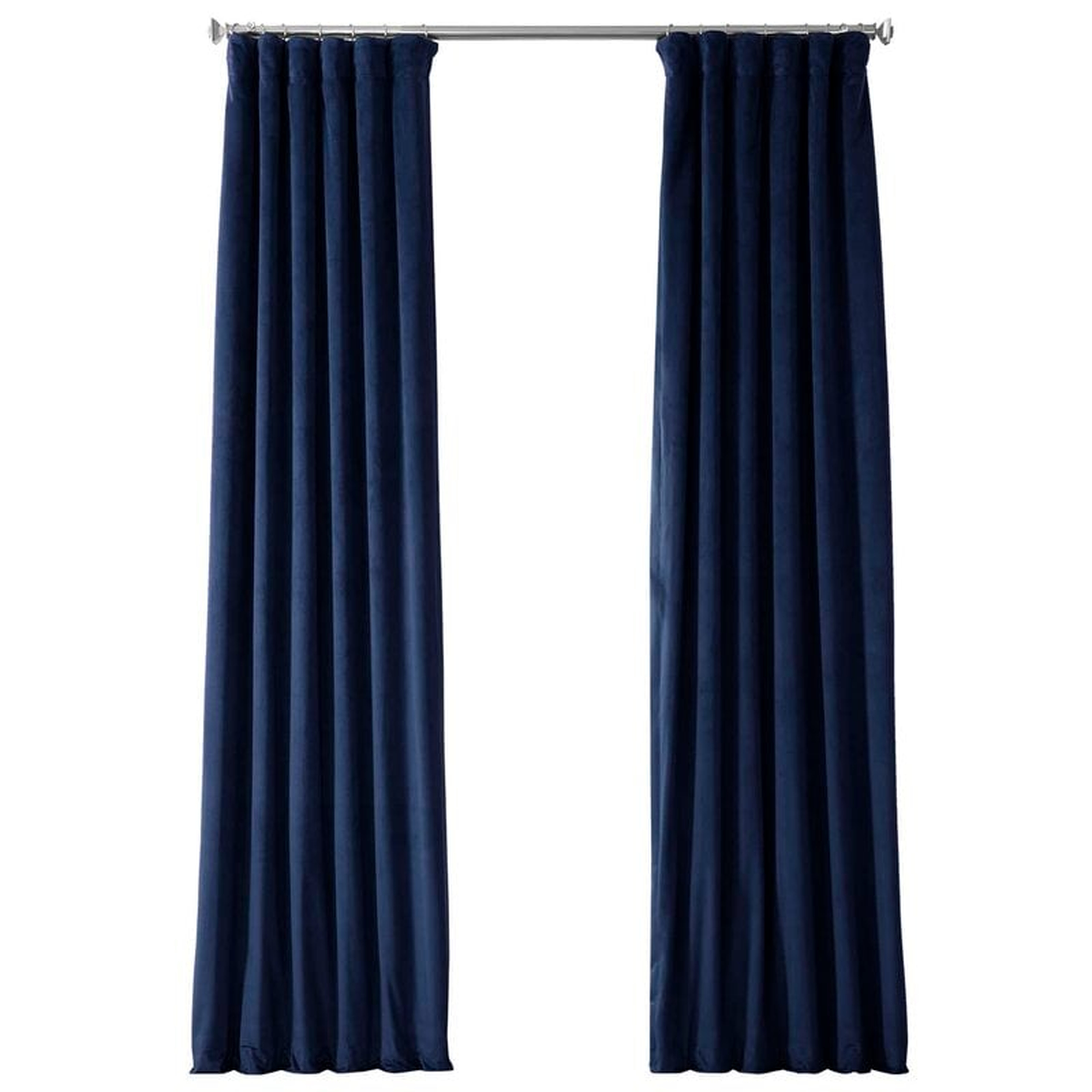 Olviia Signatura Velvet Curtains, Blackout Curtains for Living Room Large Window Single Panel - Wayfair