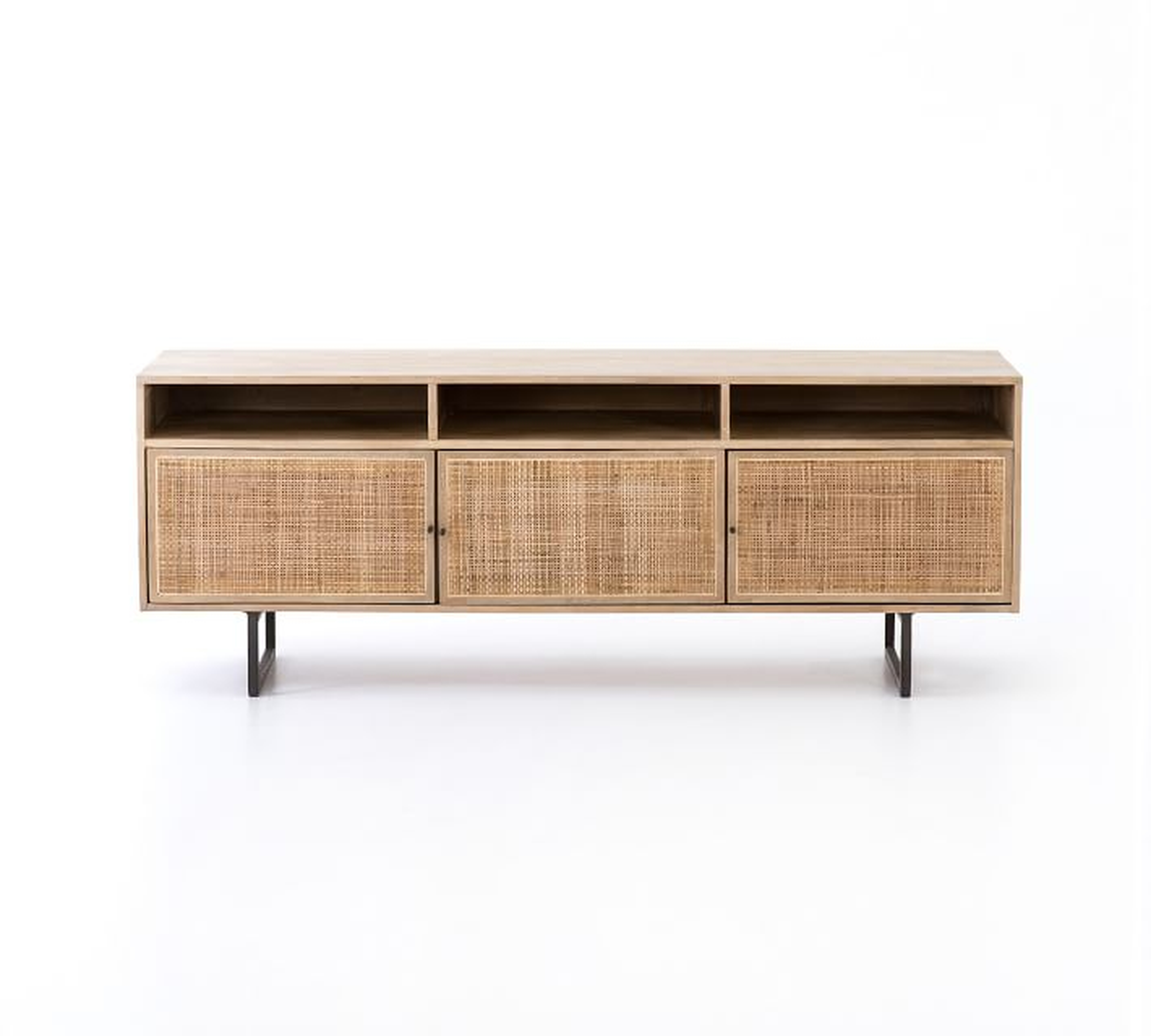 Dolores Cane Media Console - Natural - Pottery Barn