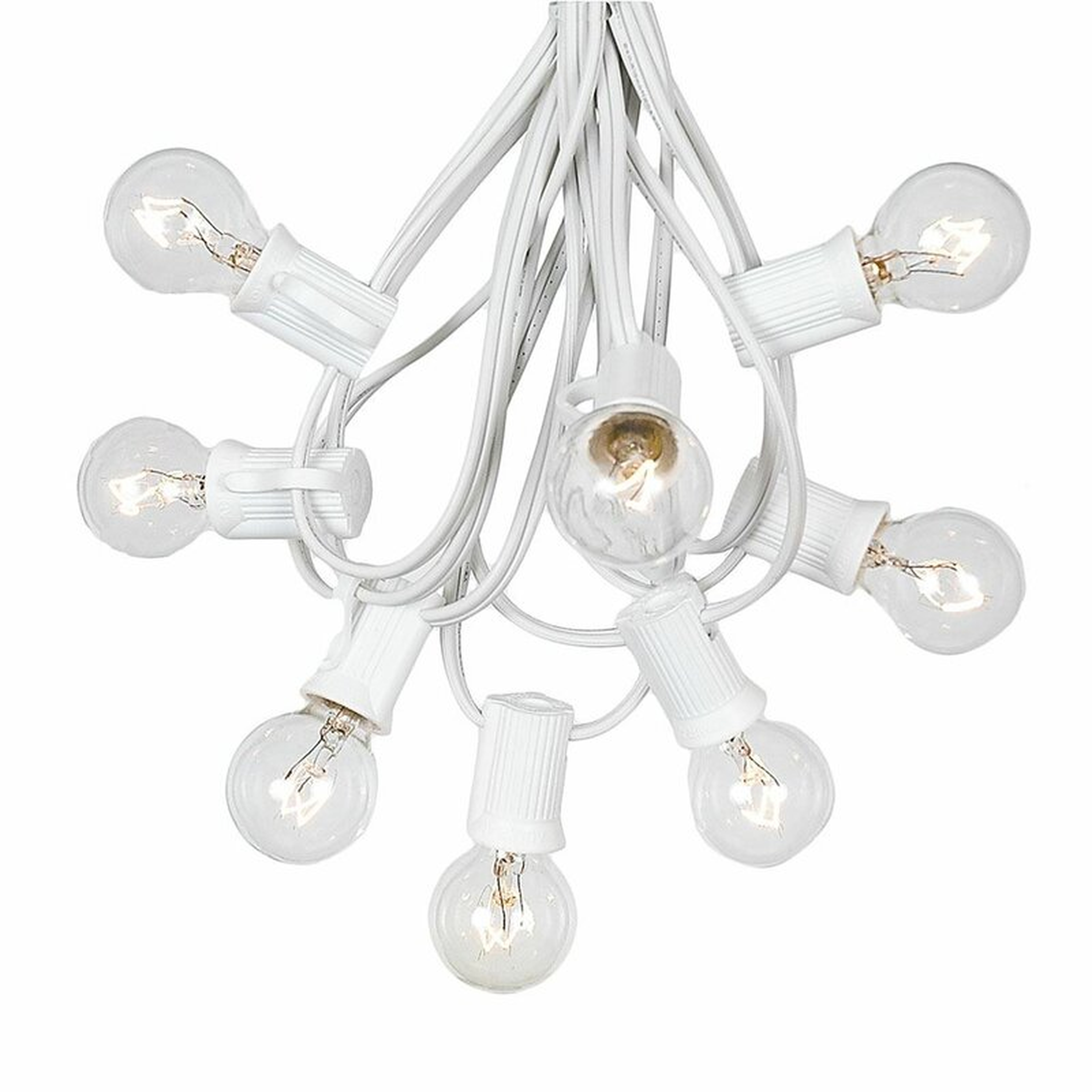 100' Outdoor 100 - Bulb Globe String Lights - Wayfair