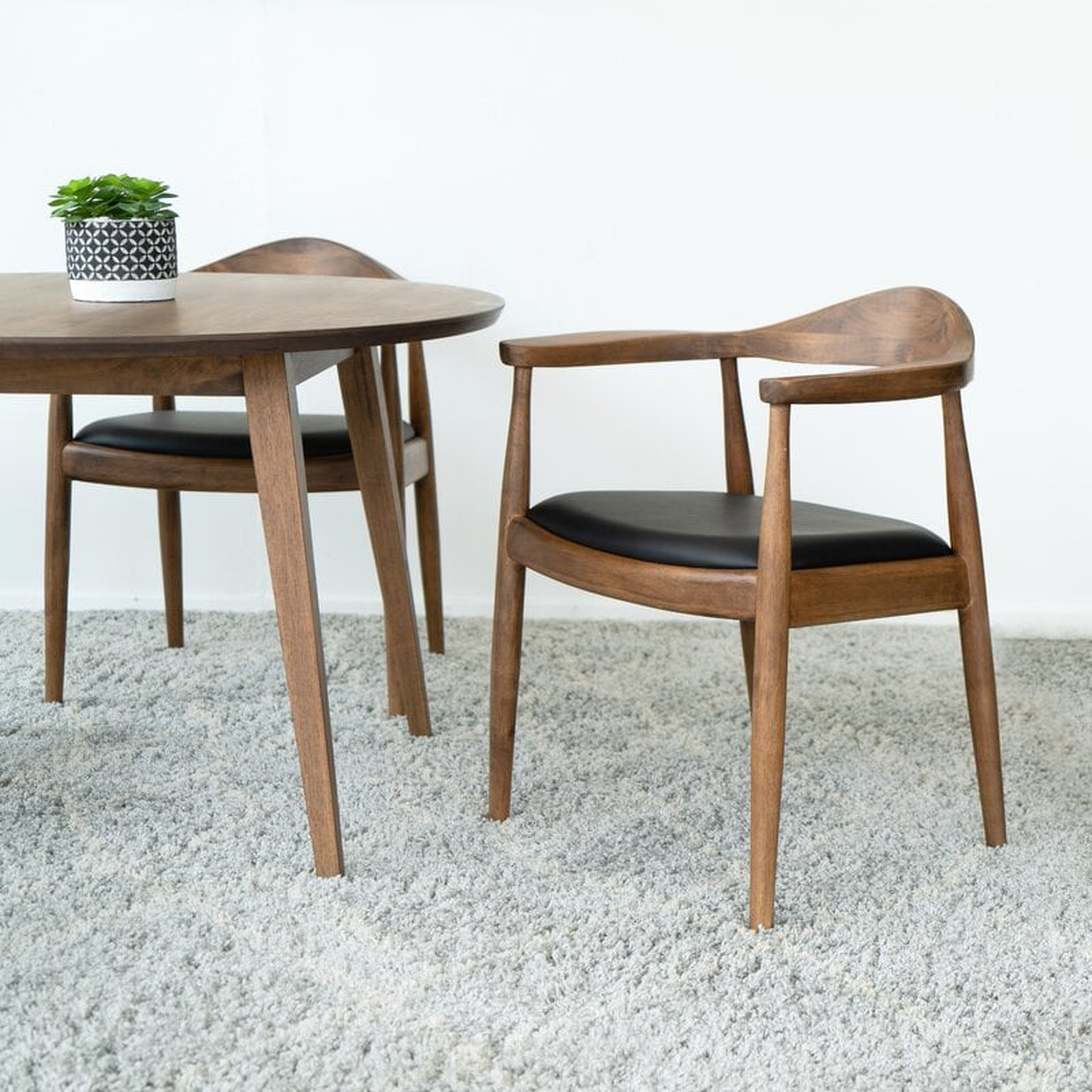 Kuo Solid Wood Dining Chair - Wayfair