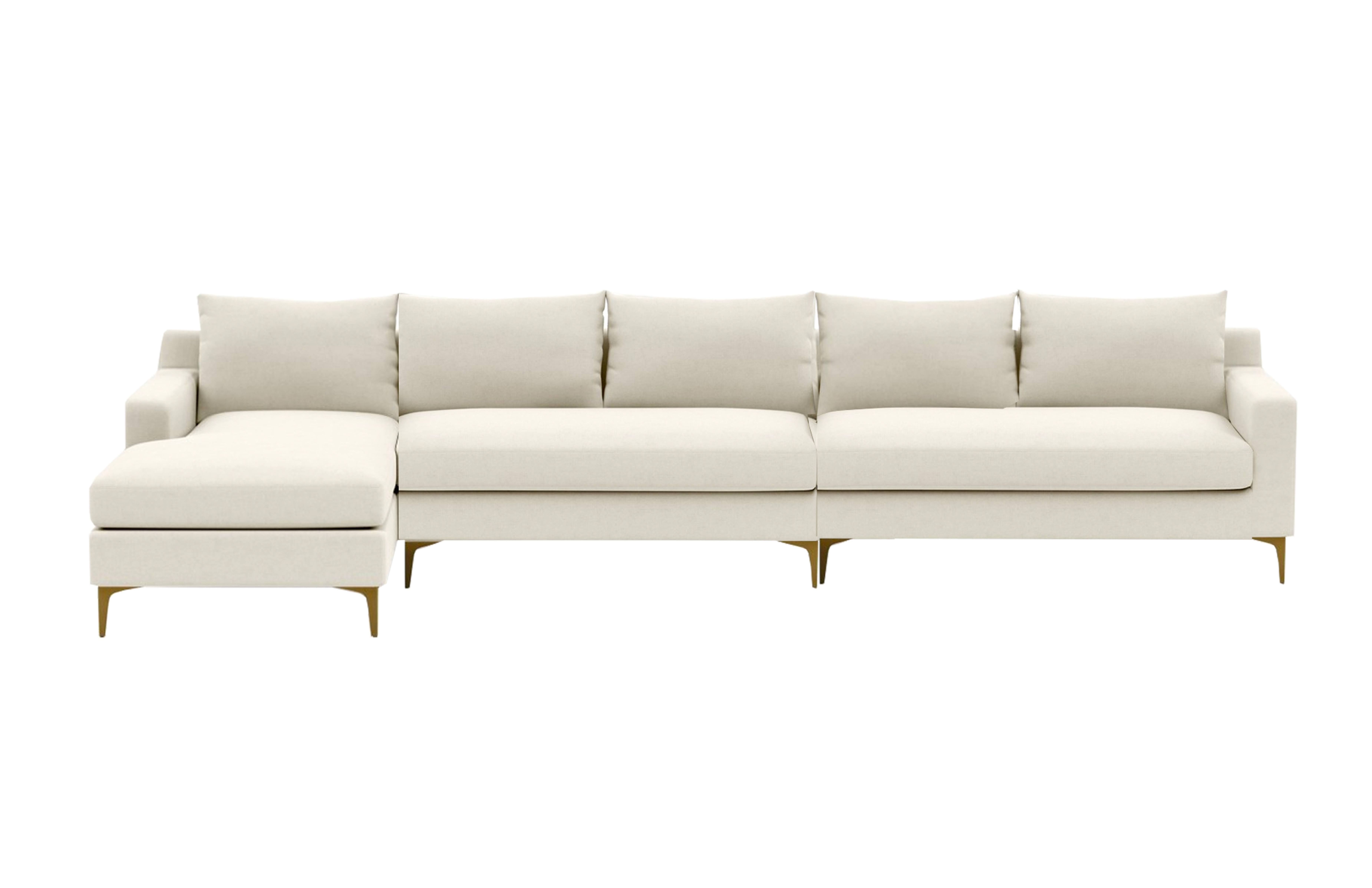 [CUSTOM] SLOAN Sectional Sofa with Left Chaise  **2 sofas combined** - Interior Define