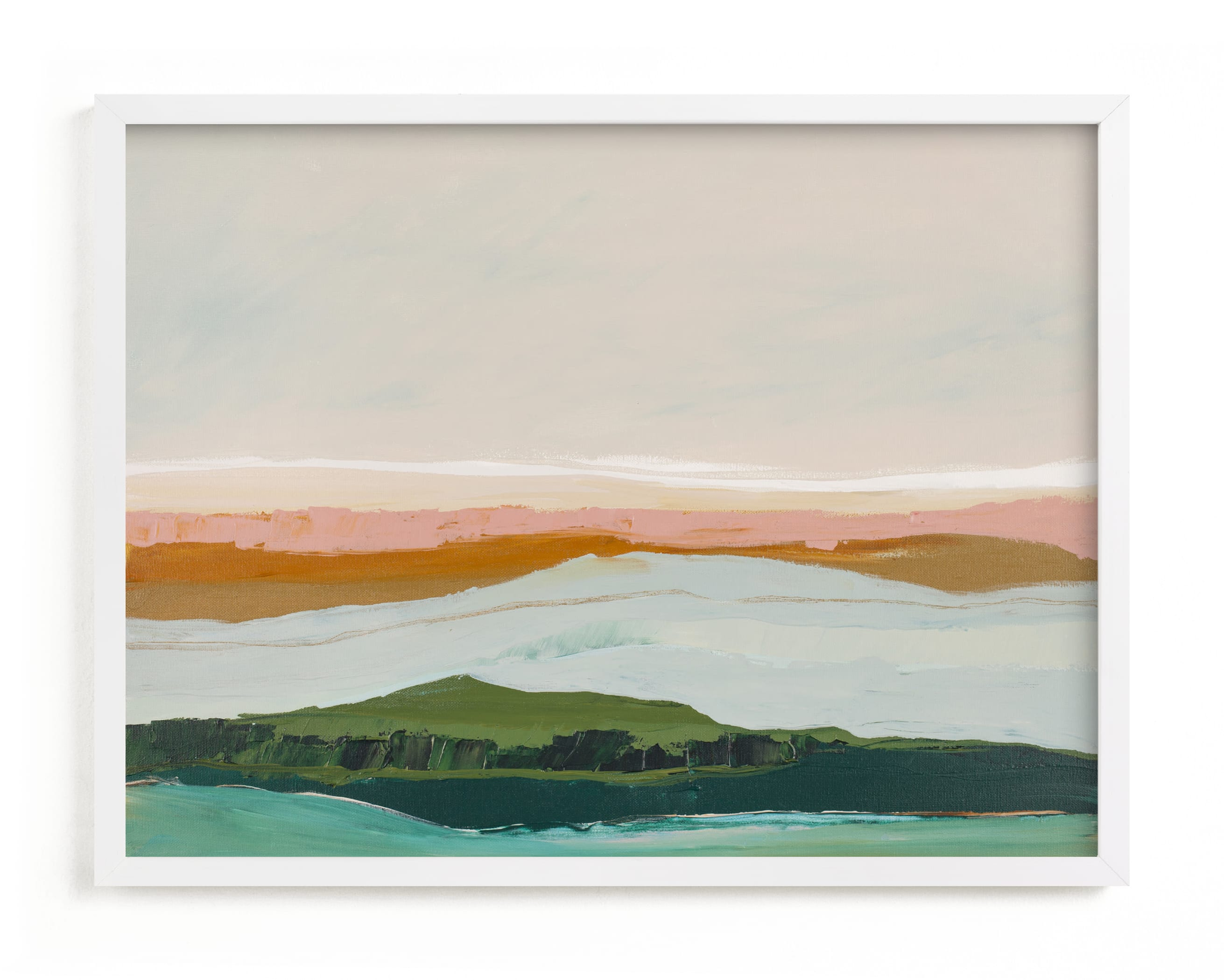 Abstract Seascape Pt Reyes, California 24"x18" by Caryn Owen - Minted