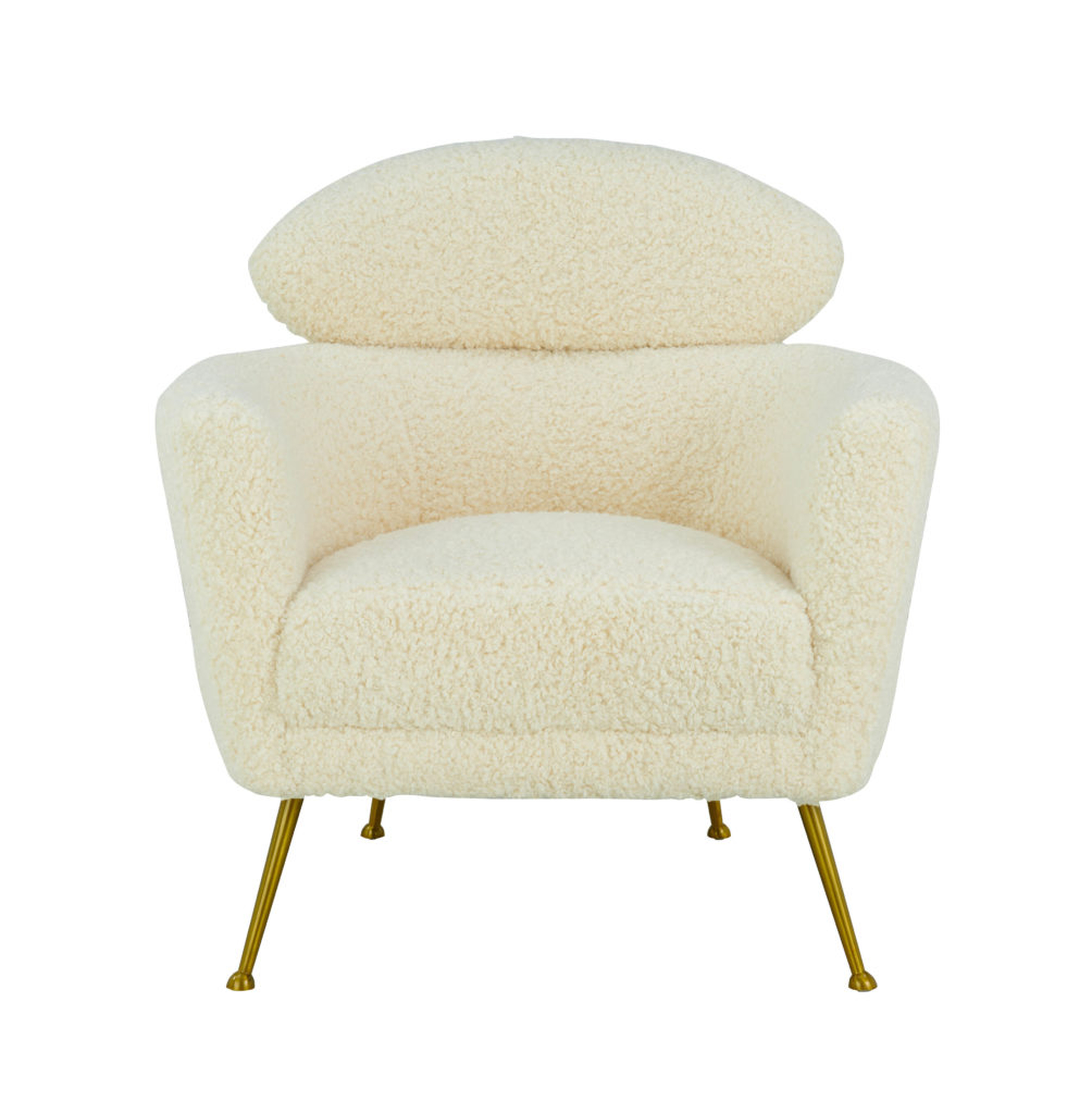 Gwendolyn Faux Shearling Chair - TOV FURNITURE