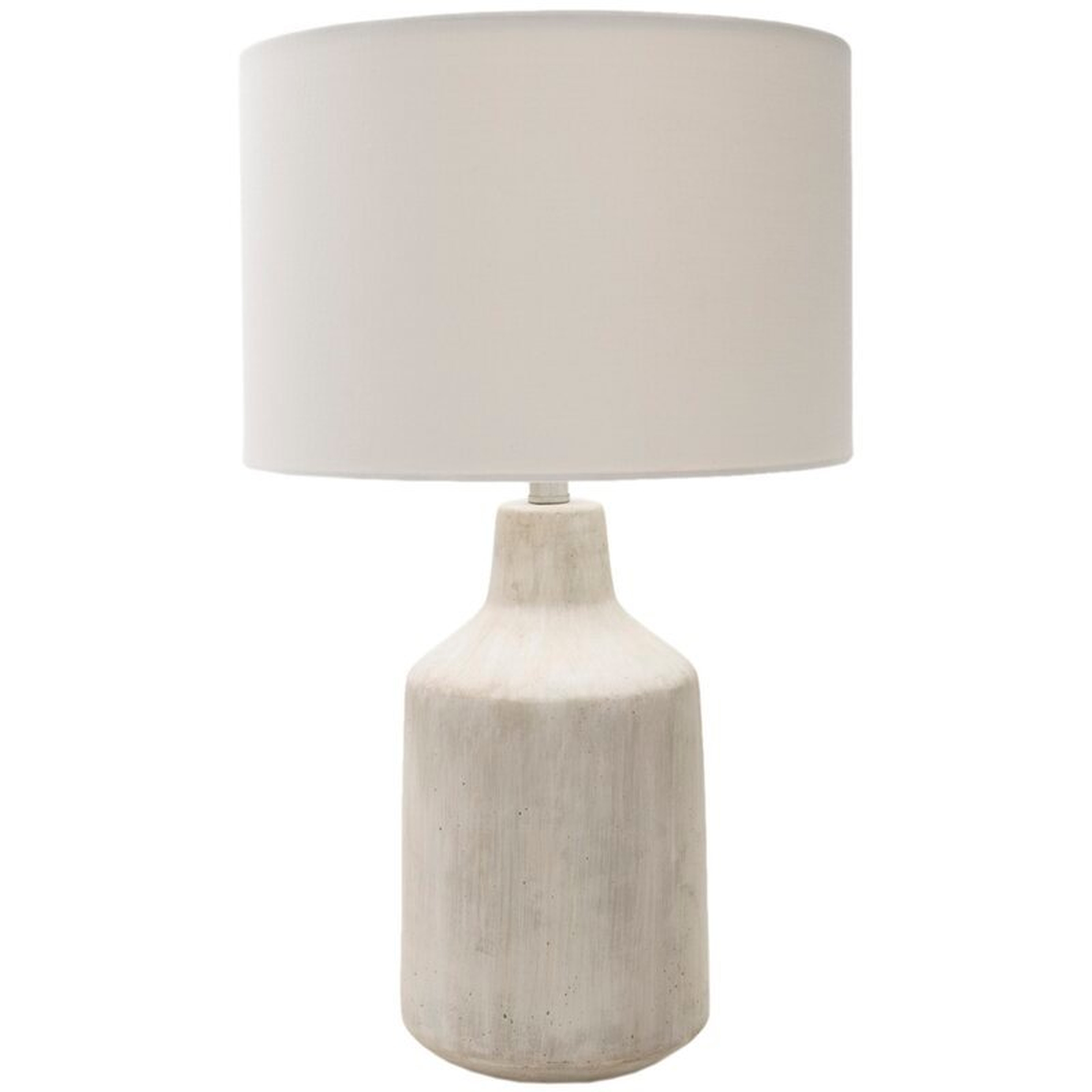 25" Standard Table Lamp / Light Gray / Ivory - Wayfair