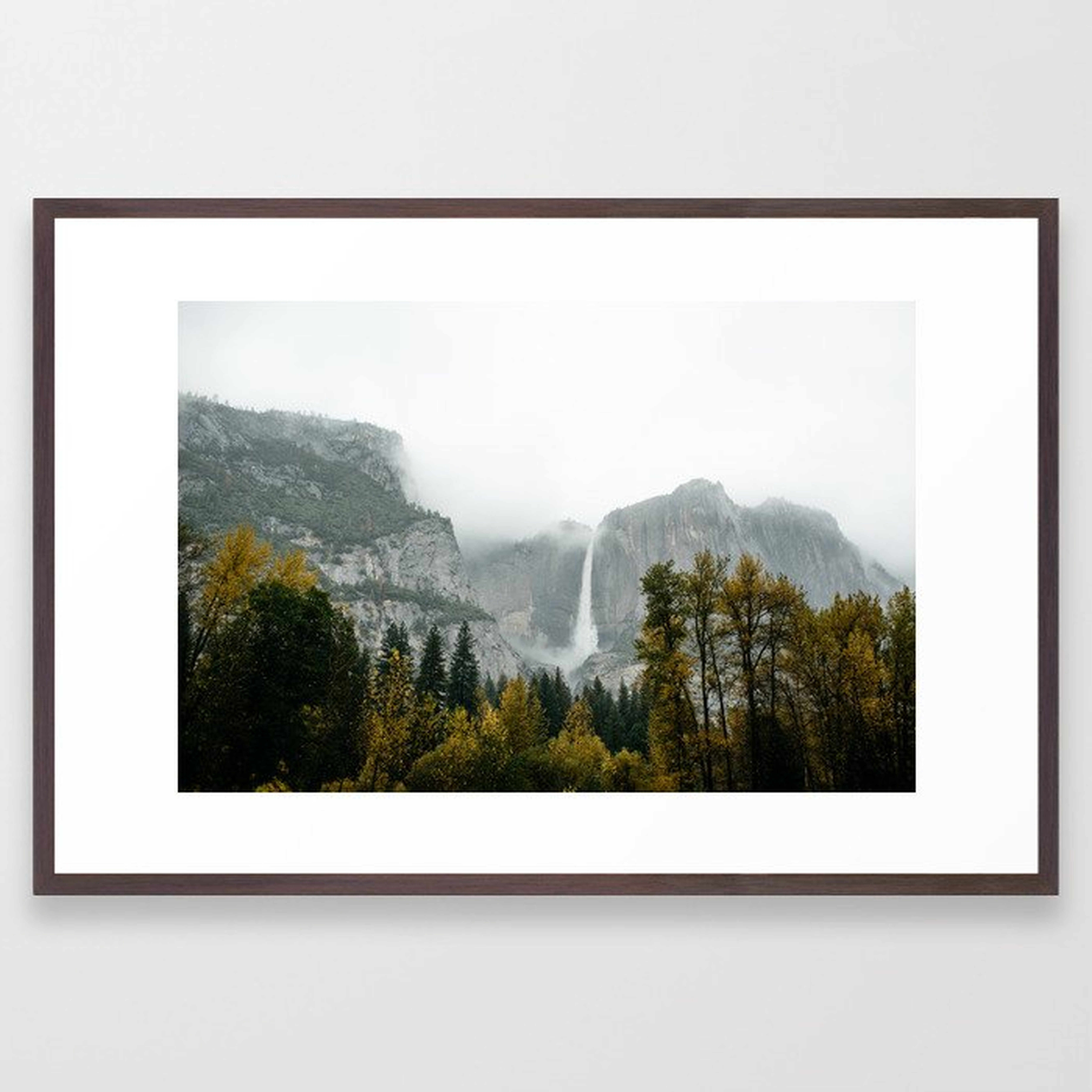 Yosemite Falls Framed Art Print - Society6