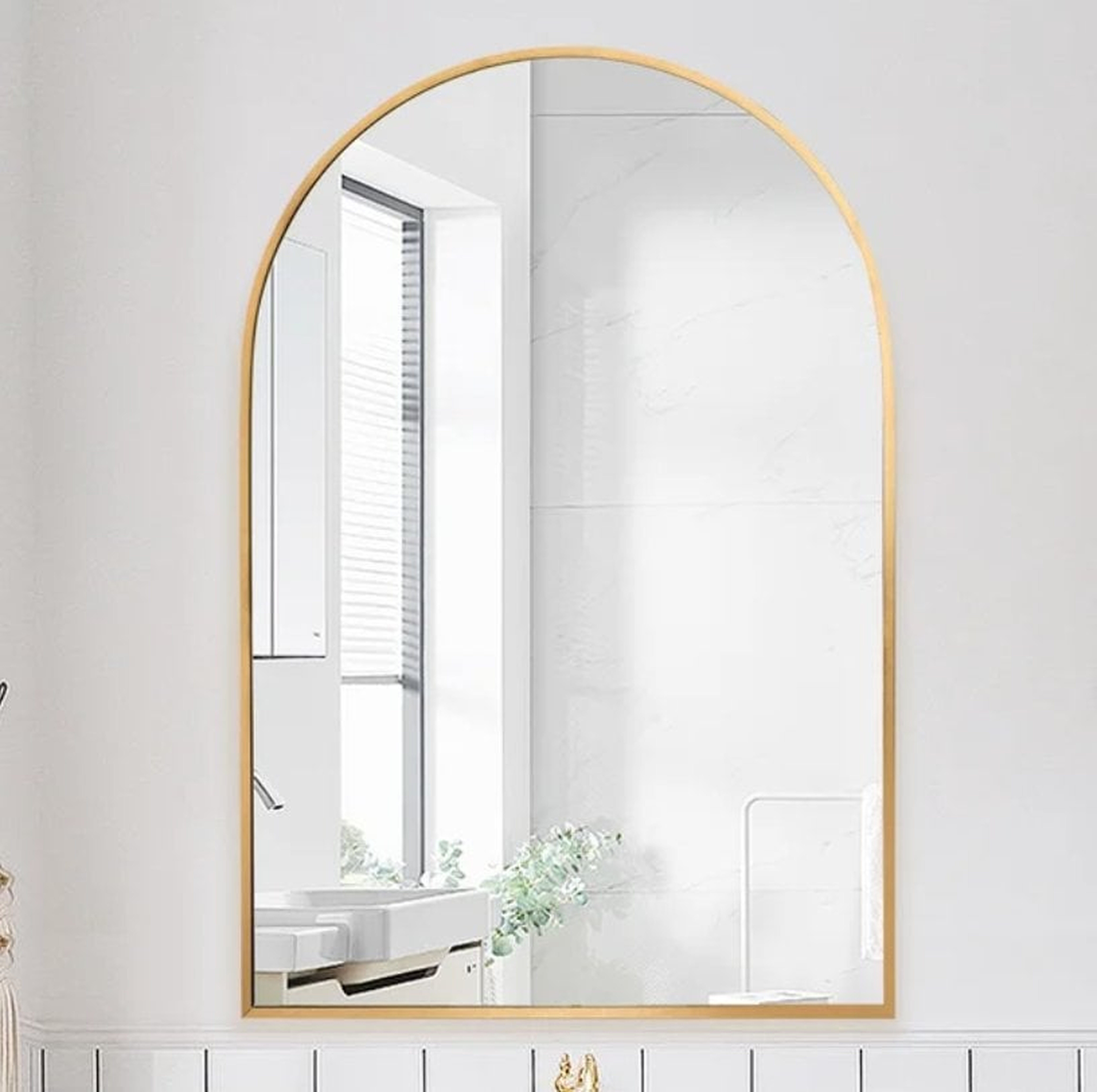 Lilaram Arch Metal Wall Mirror - Wayfair