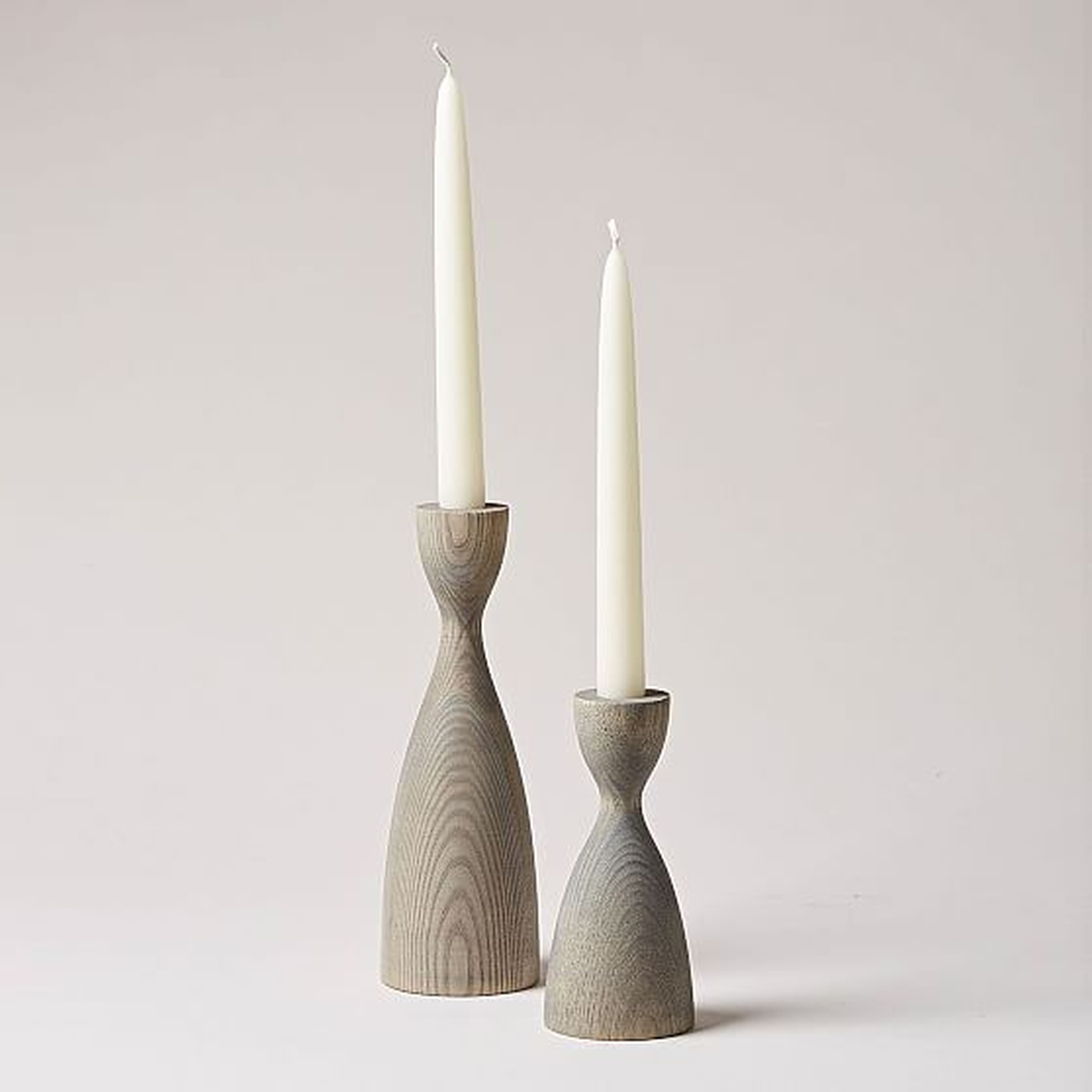 Pantry Candlestick, Small, Gray - West Elm