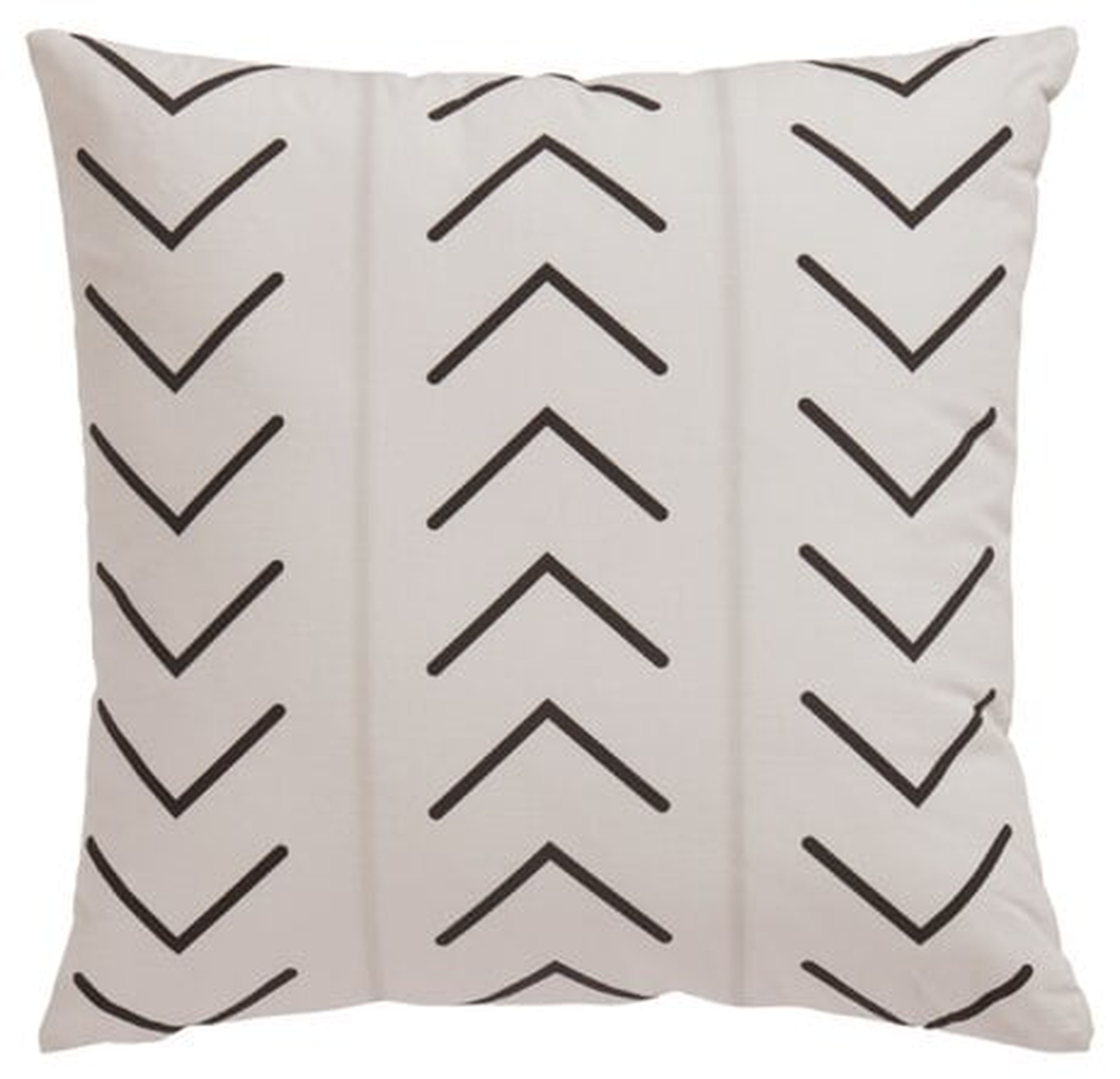 Royster White/Black Pillow - Wayfair