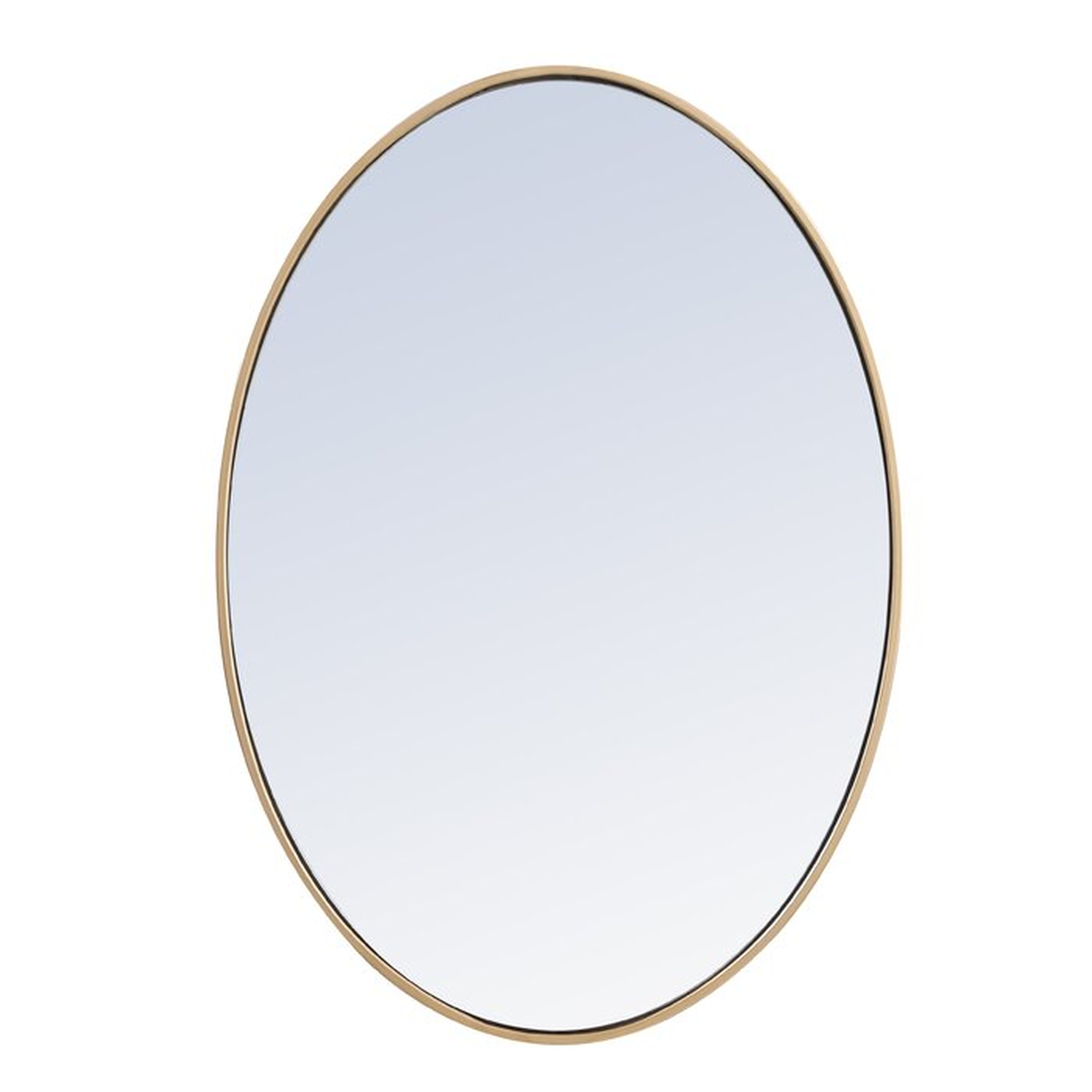 Hooten Metal Oval Beveled Accent Mirror - Wayfair