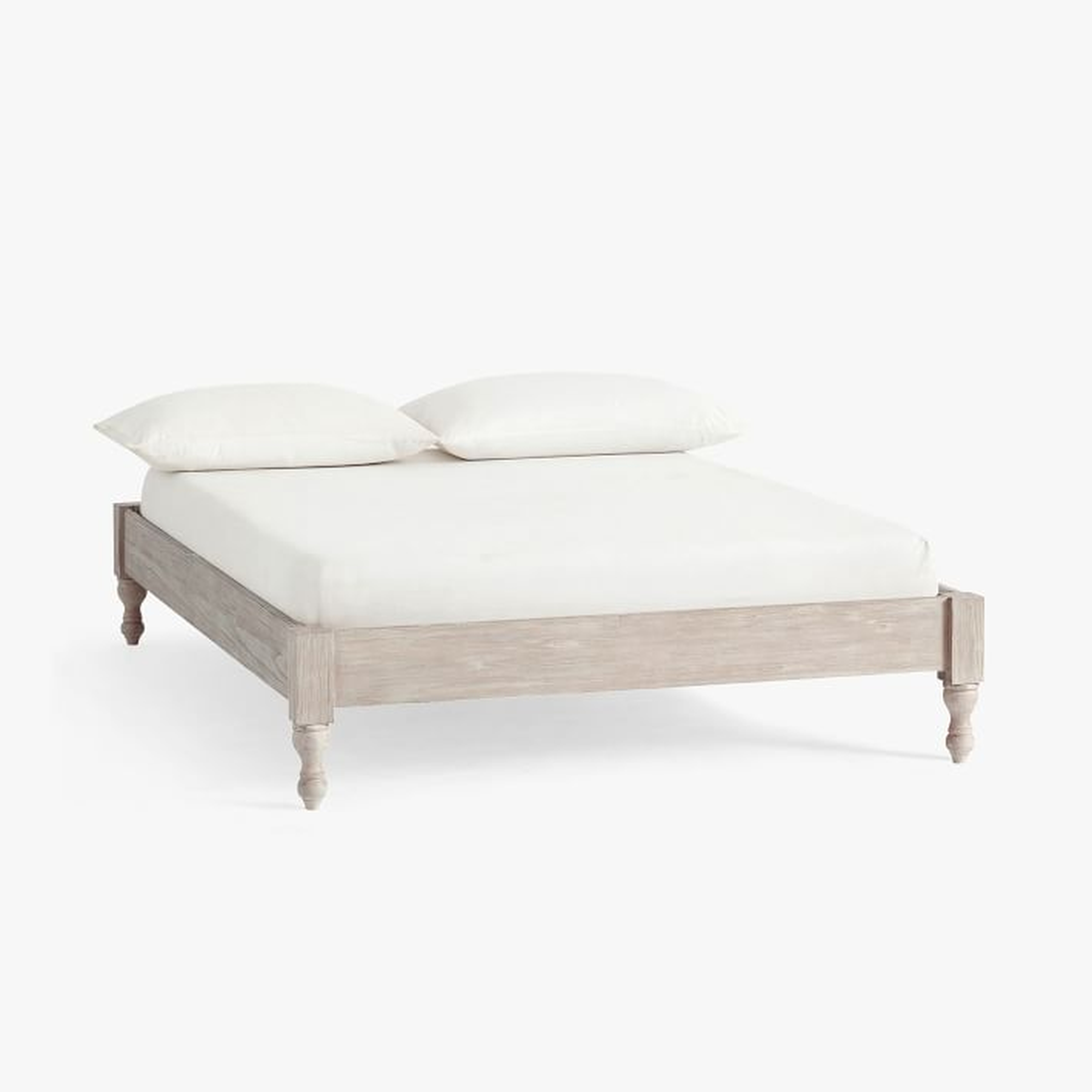Bellevue Platform Bed, Twin, Weathered White - Pottery Barn Teen