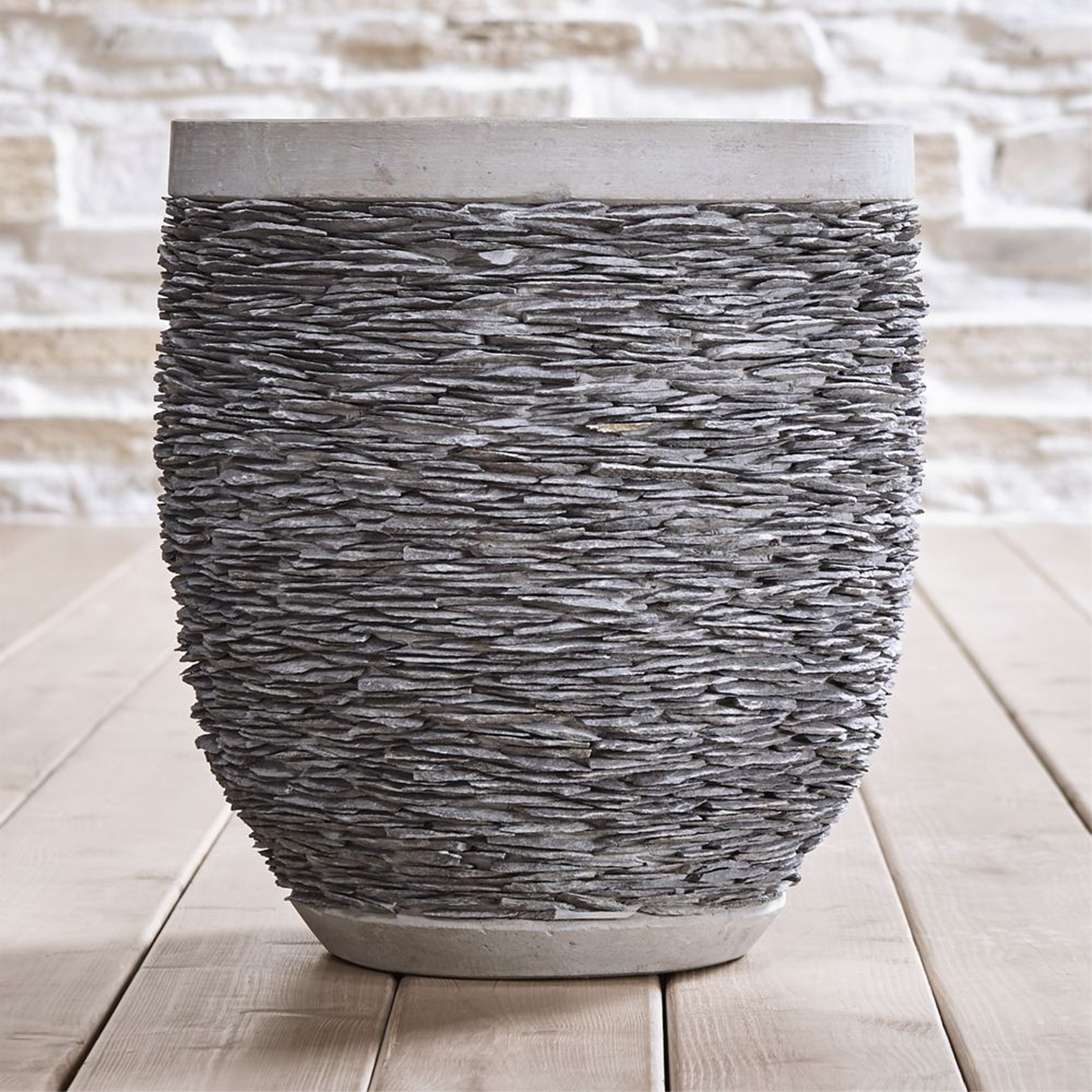 Stacked Large Rock Planter - Crate and Barrel