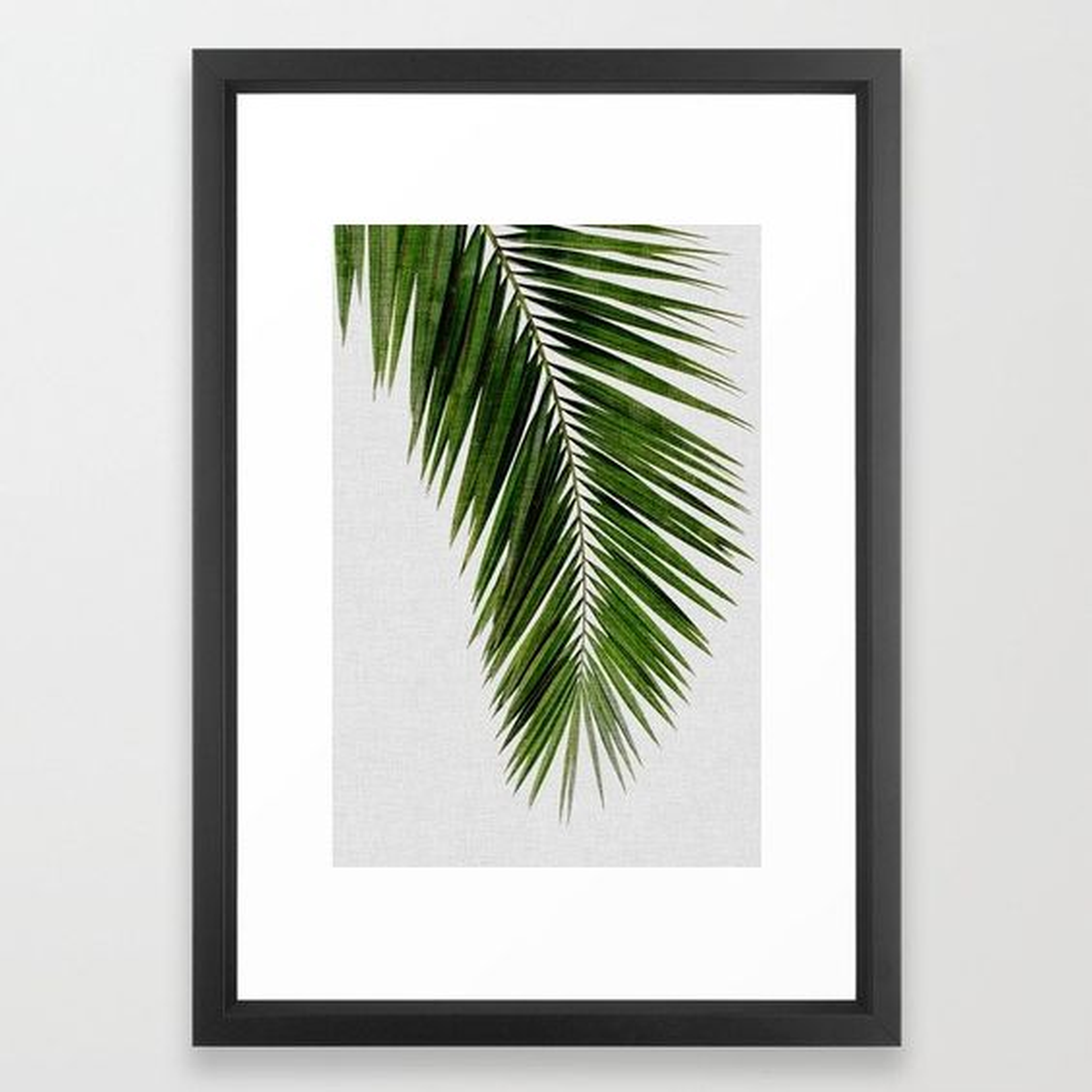 Palm Leaf I Framed Art Print - 15 x 21 - Society6