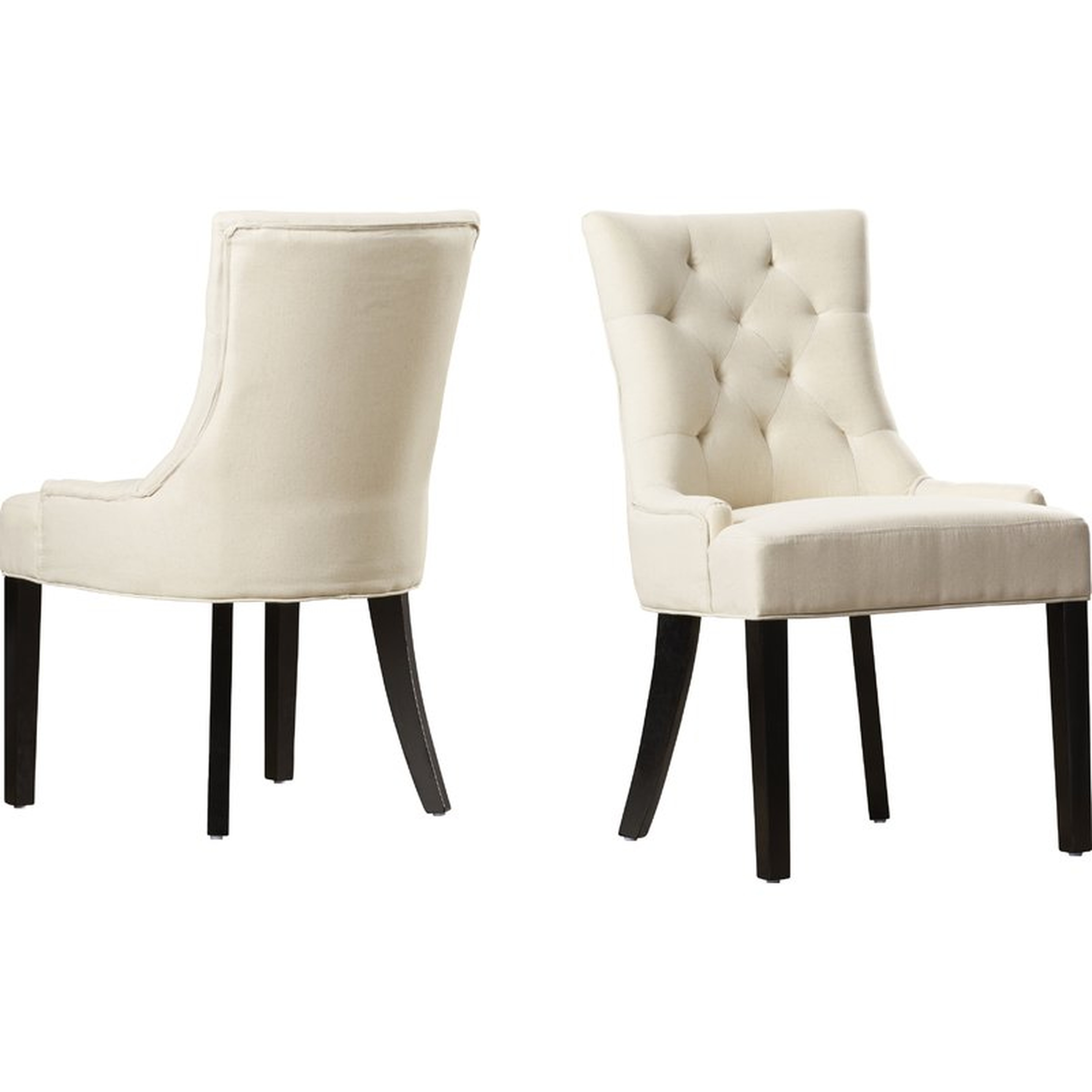 Grandview Upholstered Dining Chairs (Set of 2) / Beige - Wayfair