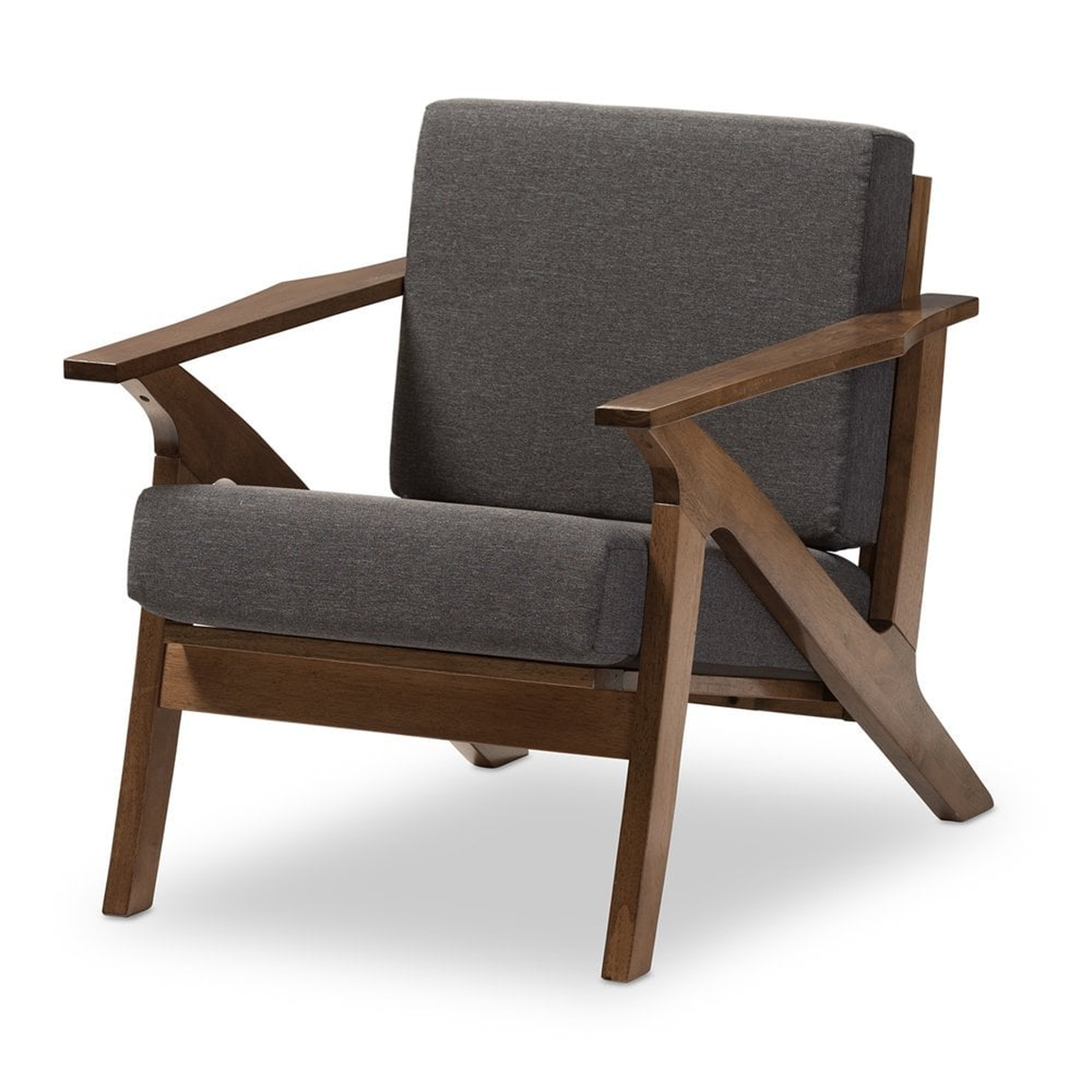 Cayla Mid-Century Modern Living Room 1-Seater Lounge Chair - Lark Interiors