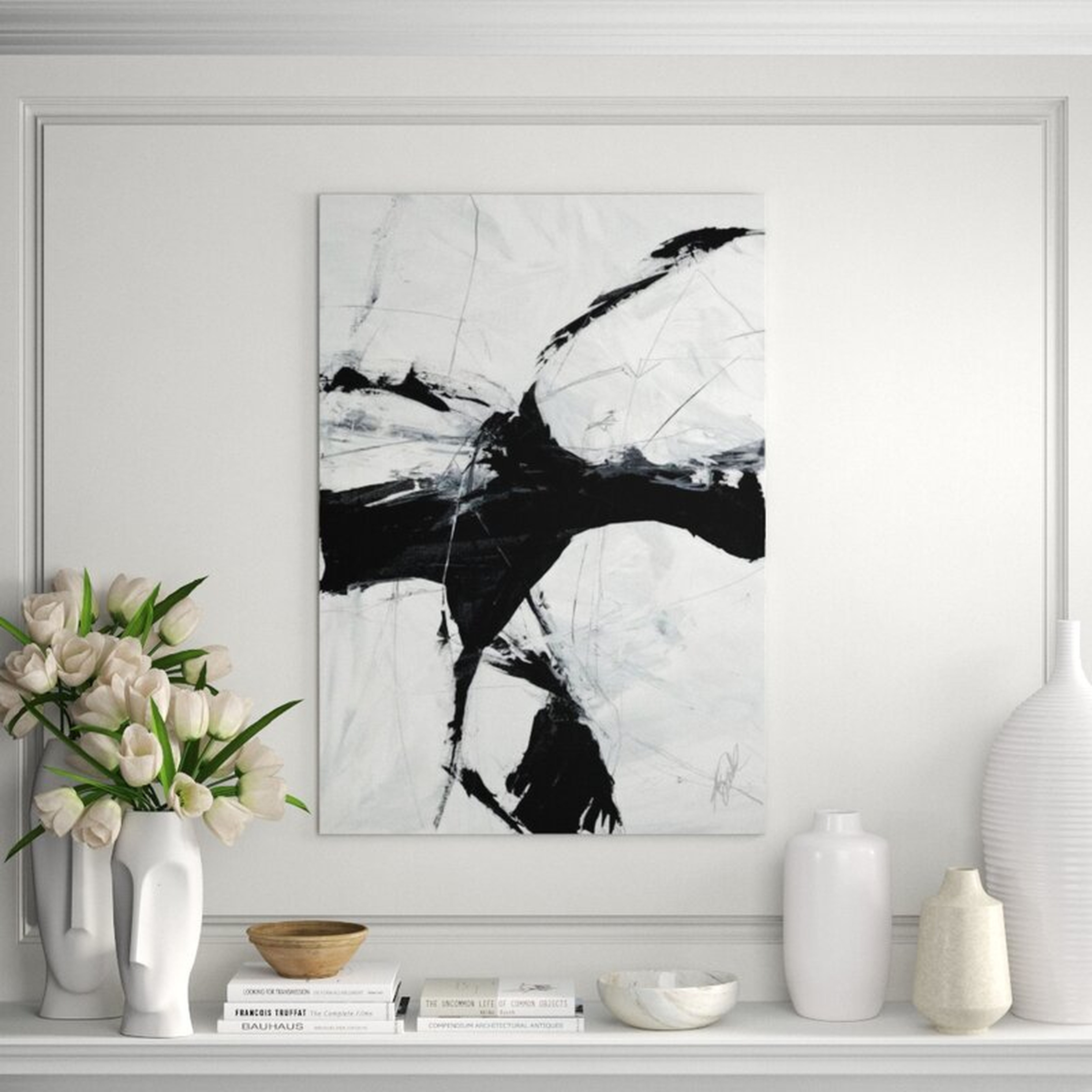 Chelsea Art Studio 'Cross Reference II' Print Format: Image Brush Gel, Size: 43" H x 30" W - Perigold