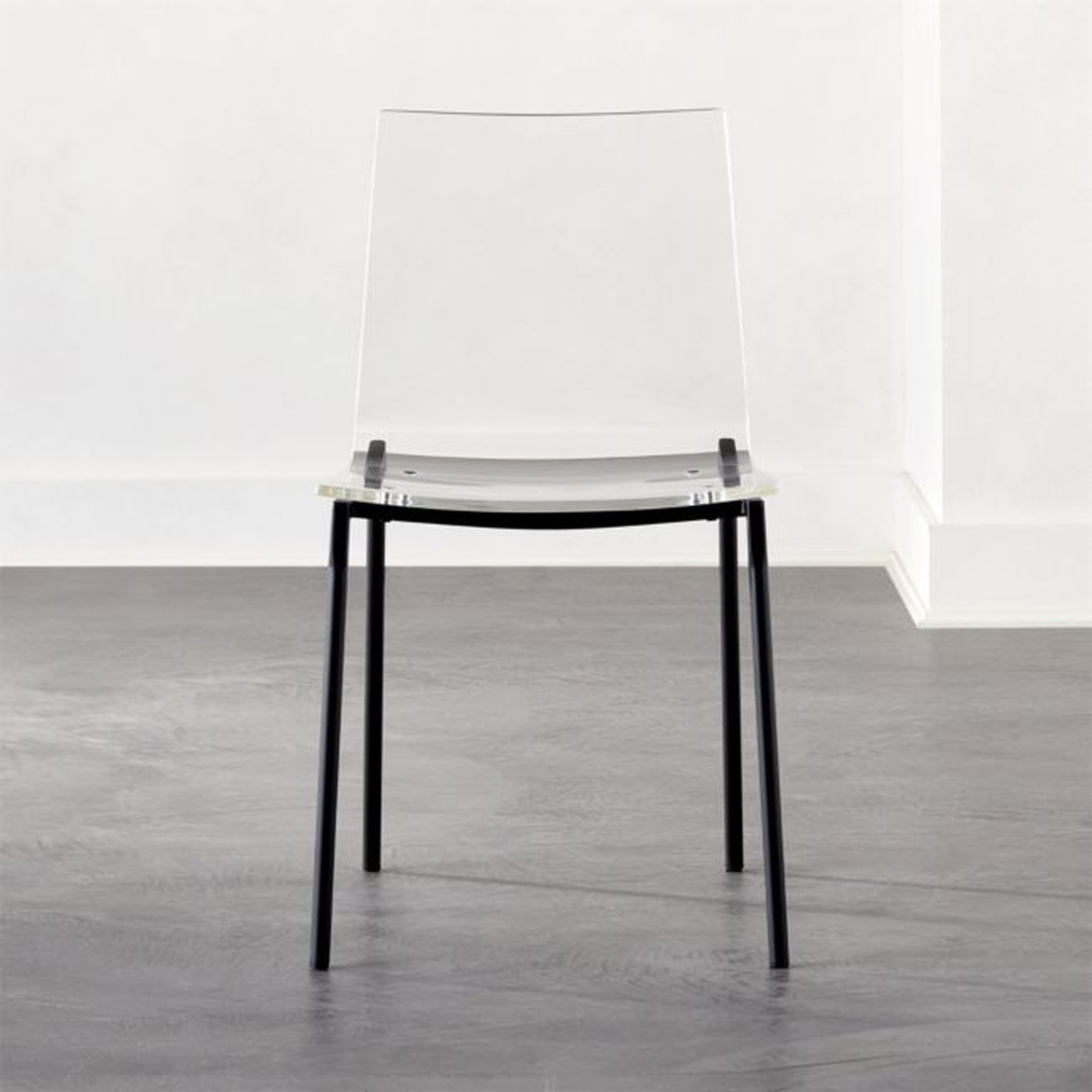 Chiaro Clear Chair Black - CB2