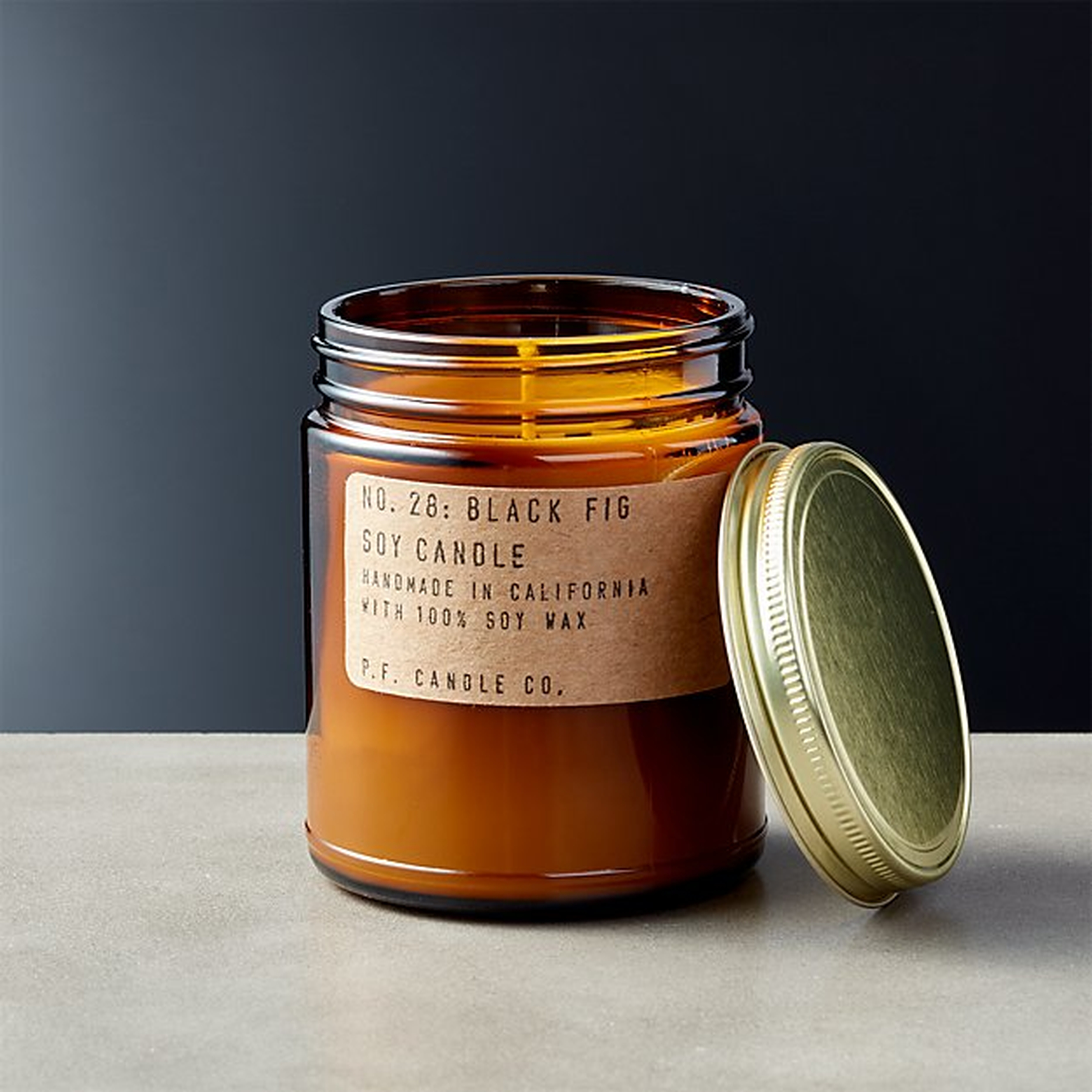 Black Fig Soy Candle - CB2