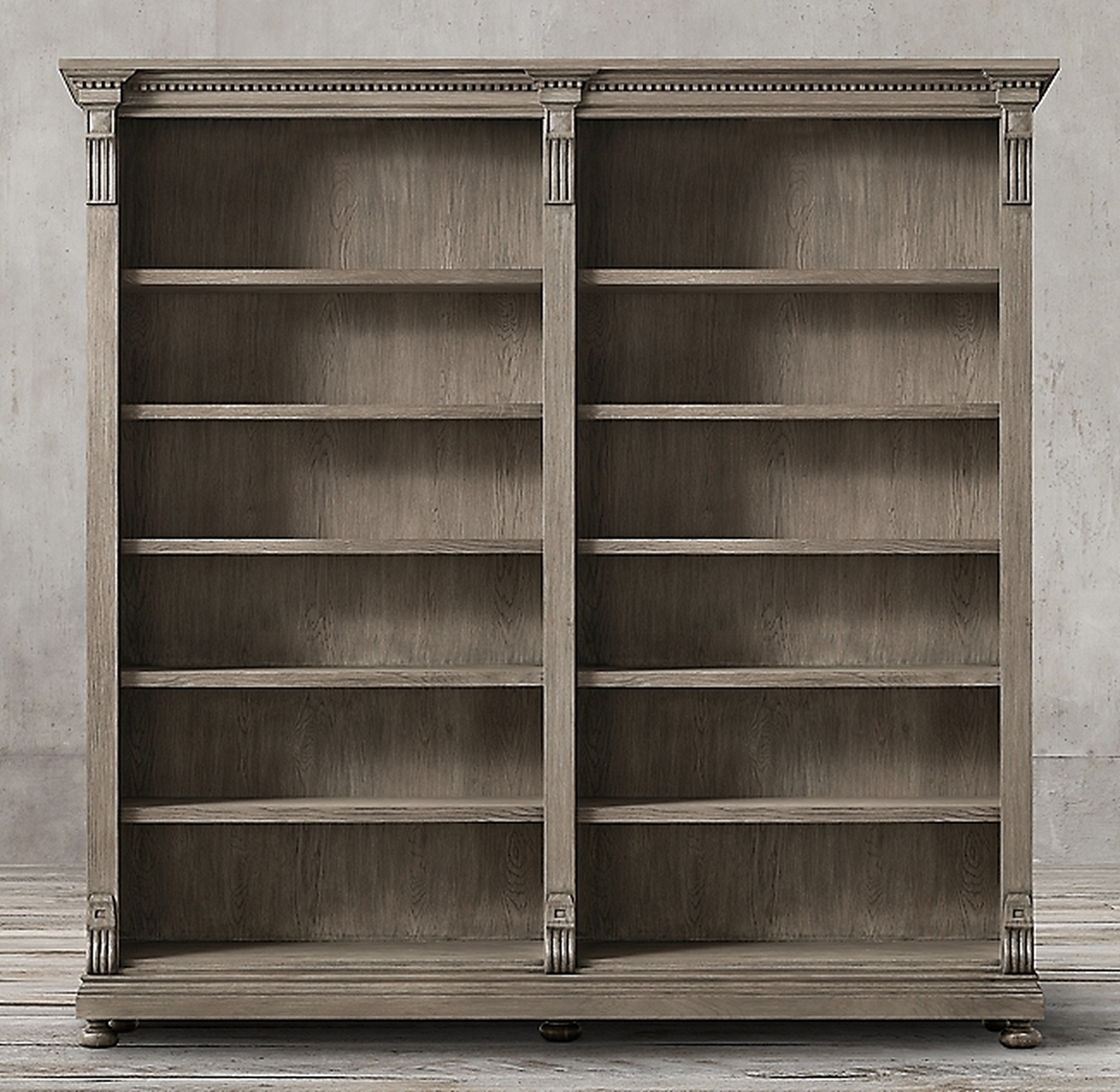 ST. JAMES PANEL DOUBLE SHELVING - RH