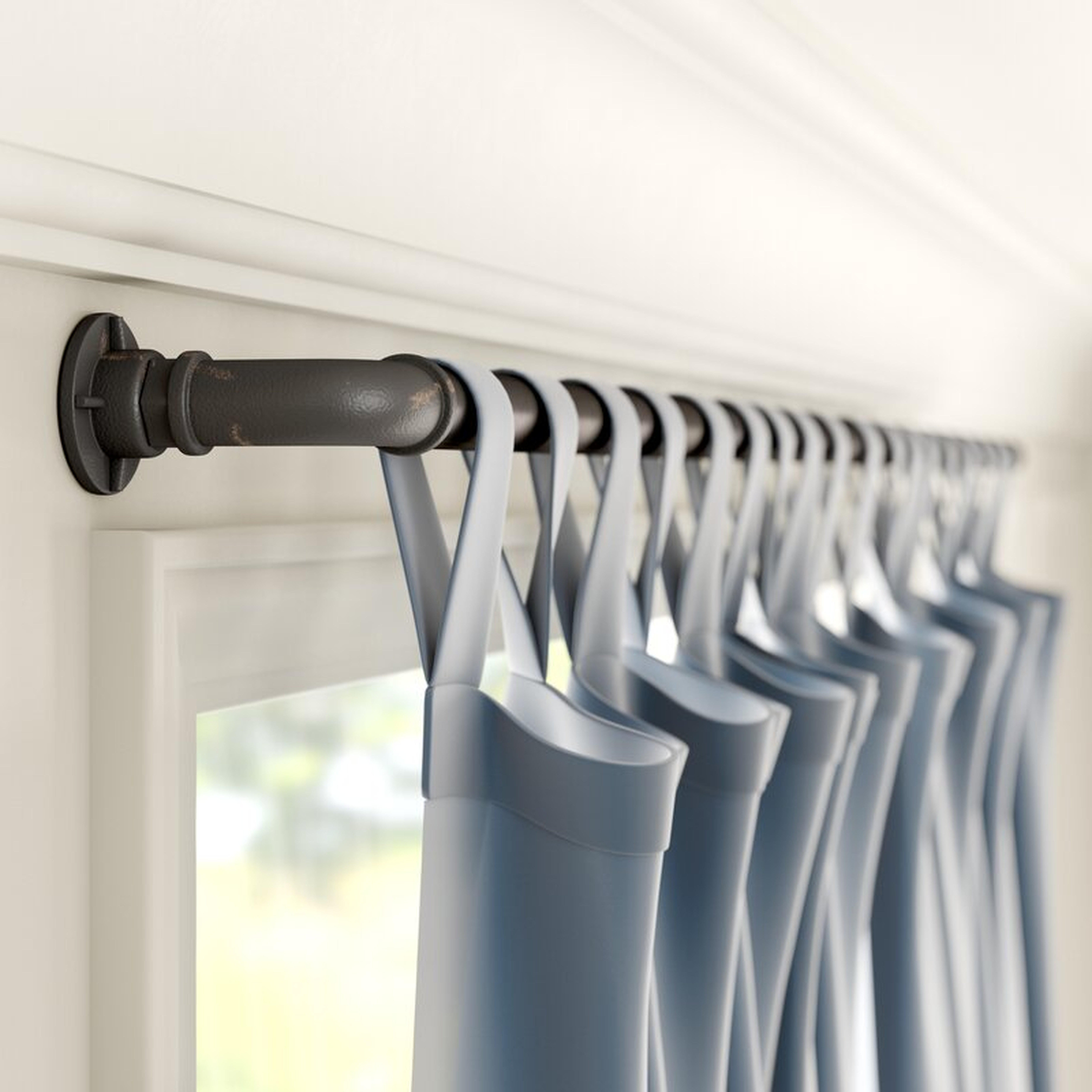 Hoffman Industrial Single Curtain Rod & Hardware Set - Wayfair