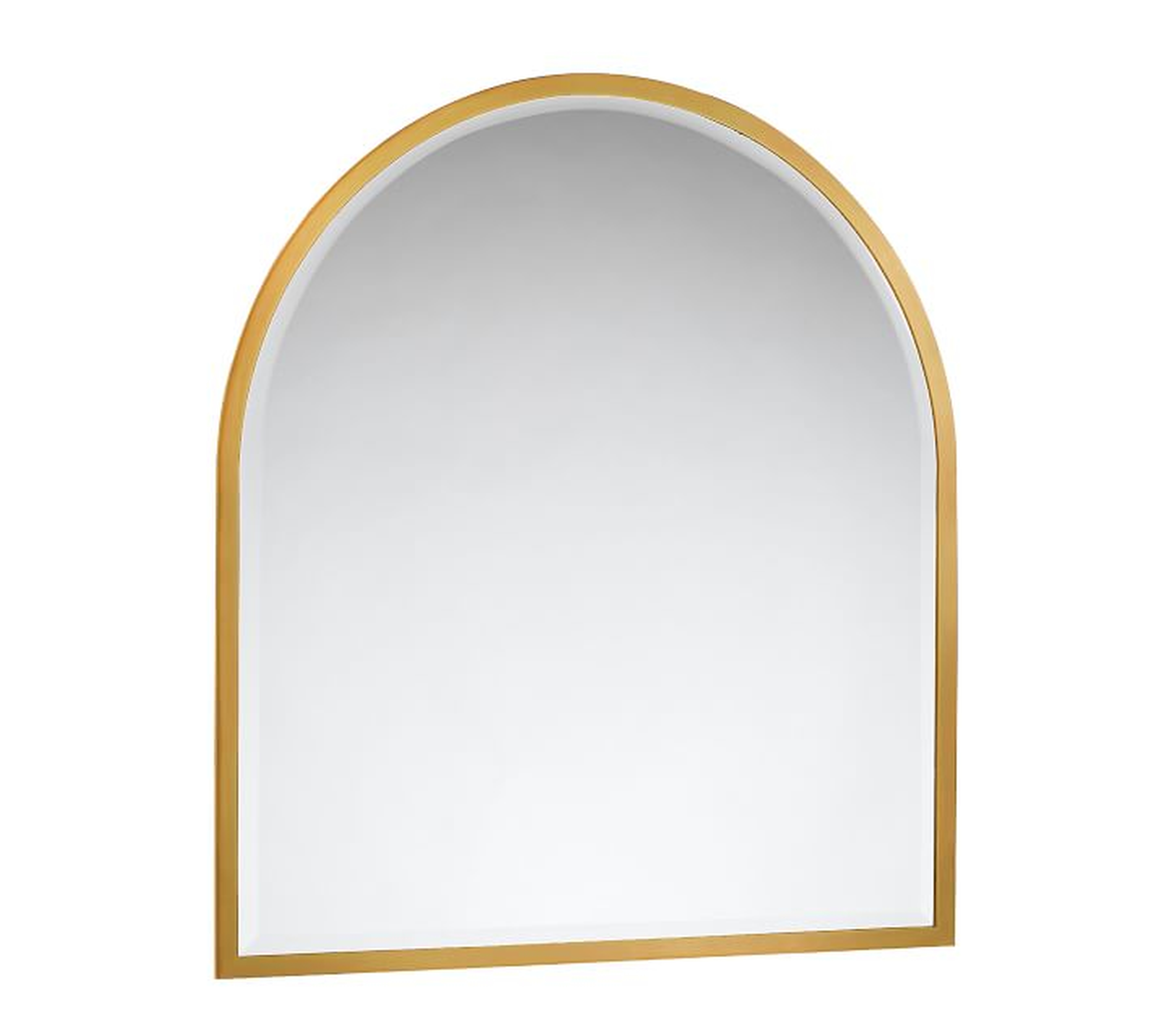 Layne Mantel Mirror, Brass, 36"W x 40"H - Pottery Barn