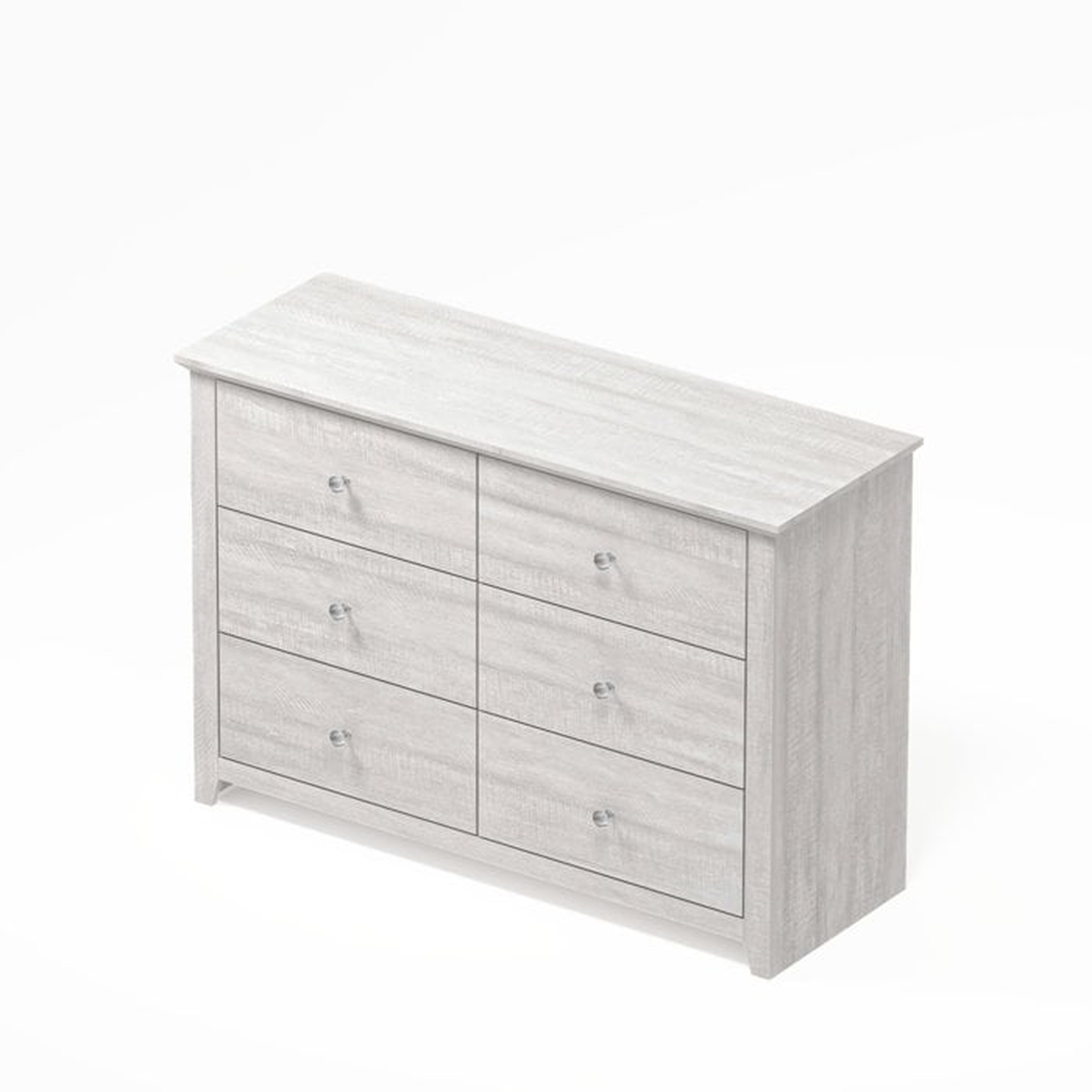 Tevrat 6 Drawers Double Dresser - Wayfair
