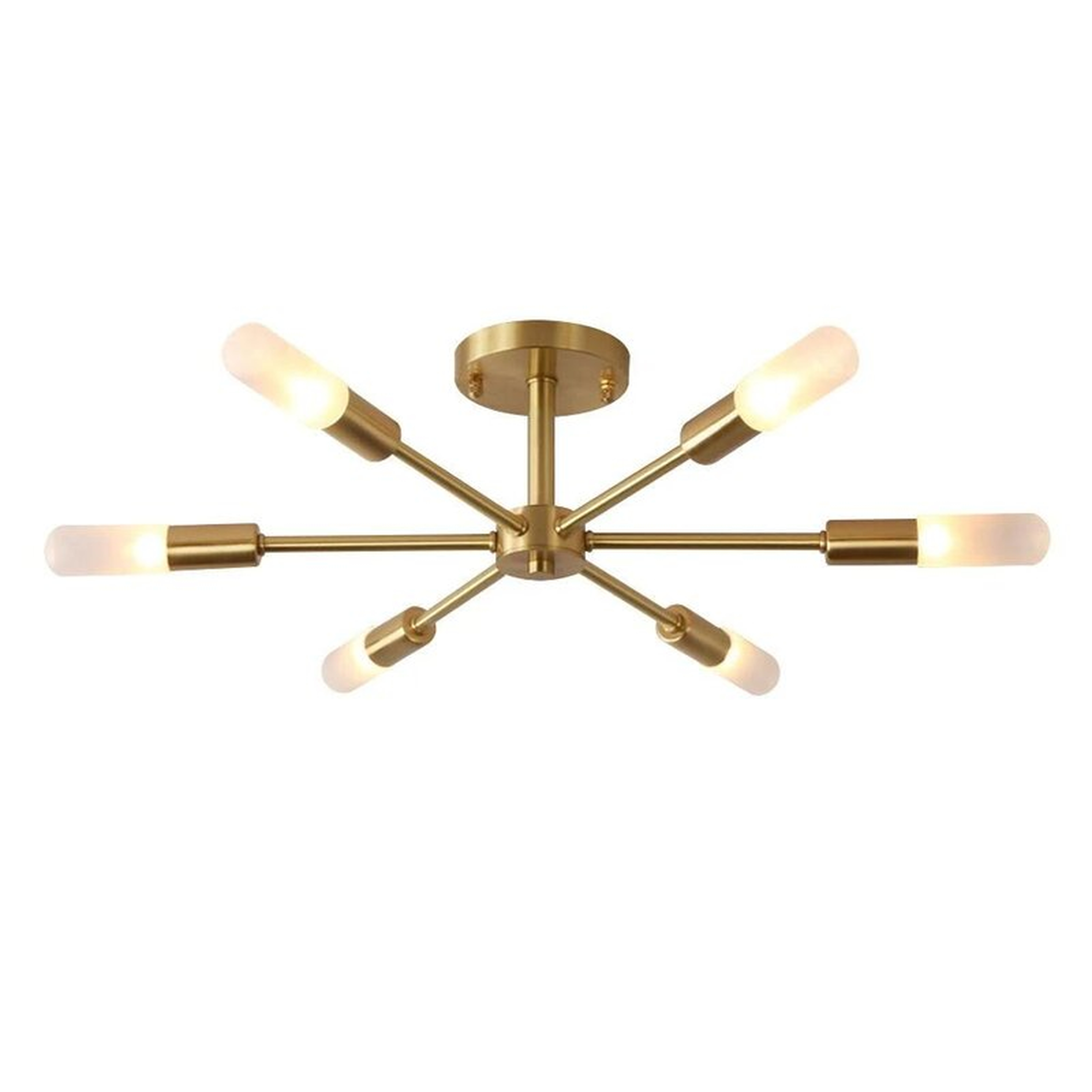Winton 6 - Light 28.74'' Sputnik Modern Linear Semi Flush Mount - Wayfair