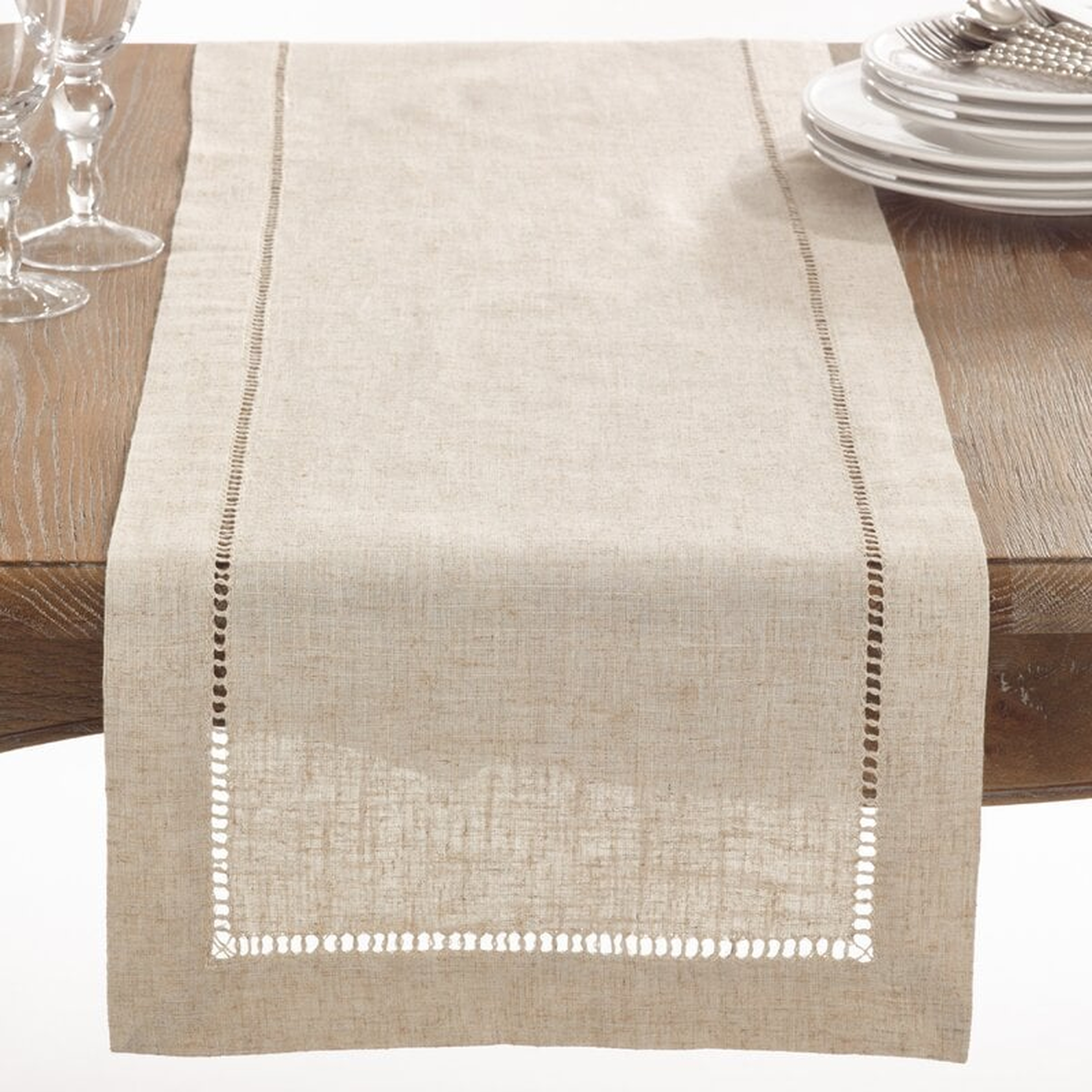 Cowen Hemstitched Table Runner - Birch Lane