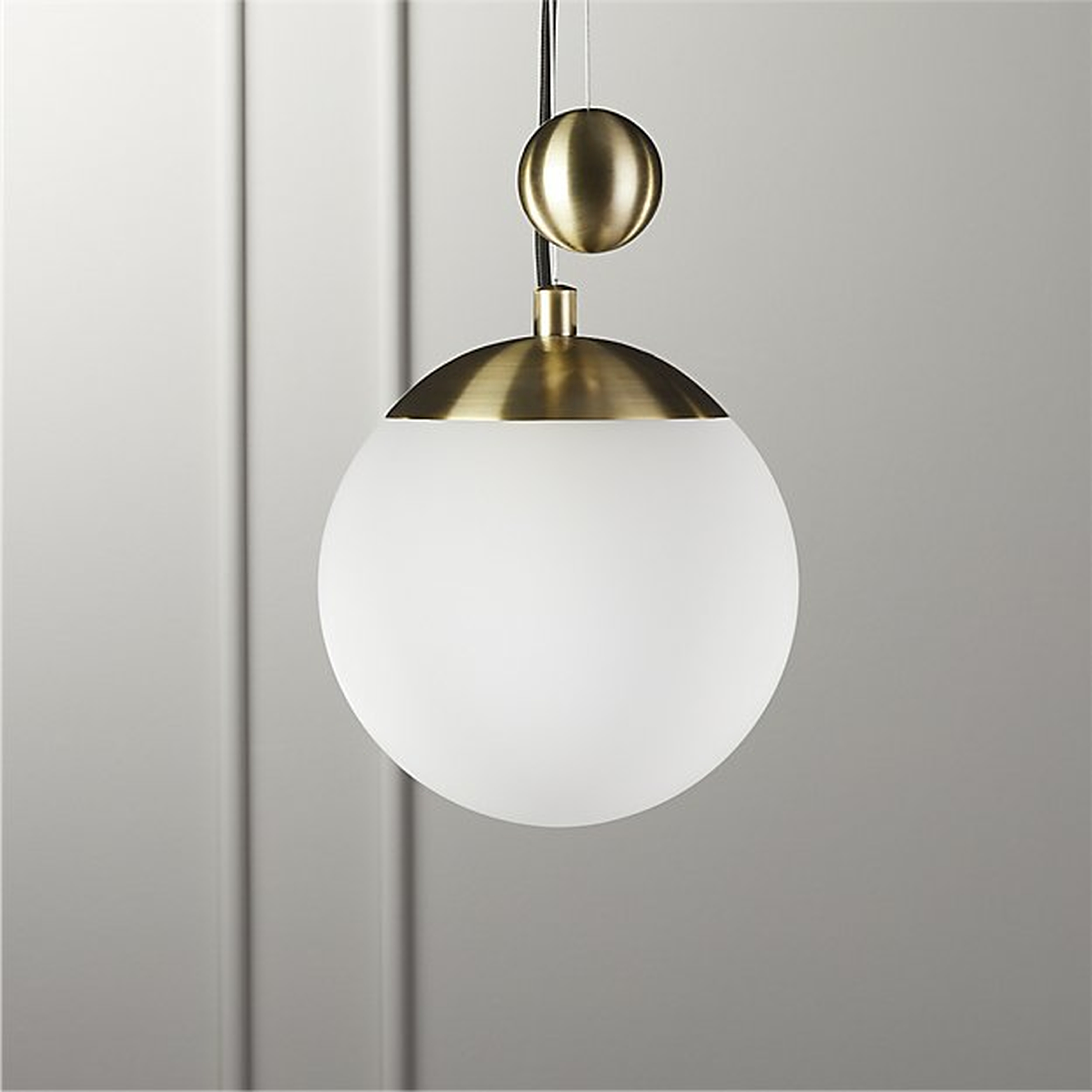 weight pulley pendant light small - CB2