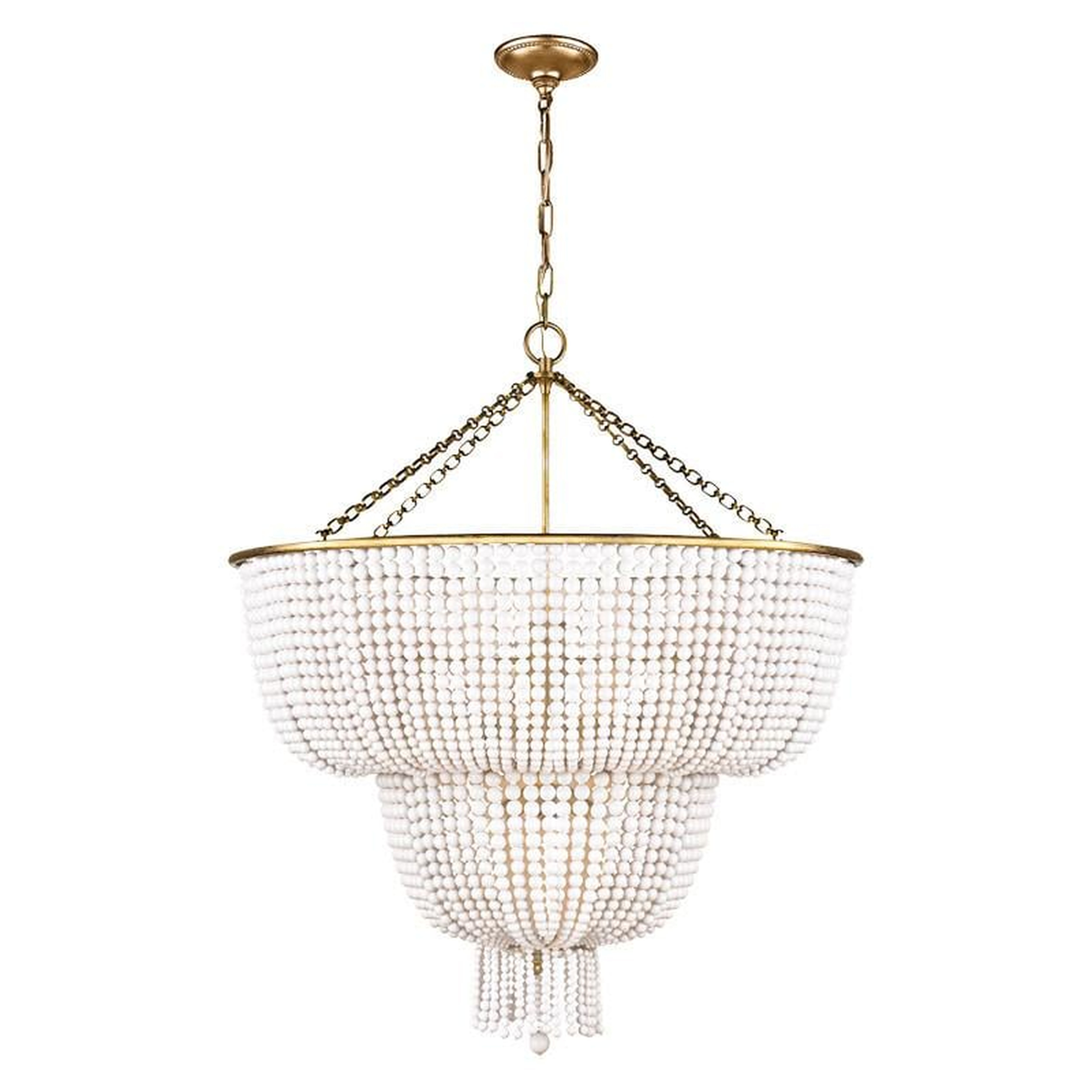JACQUELINE LARGE CHANDELIER WITH WHITE ACRYLIC - McGee & Co.