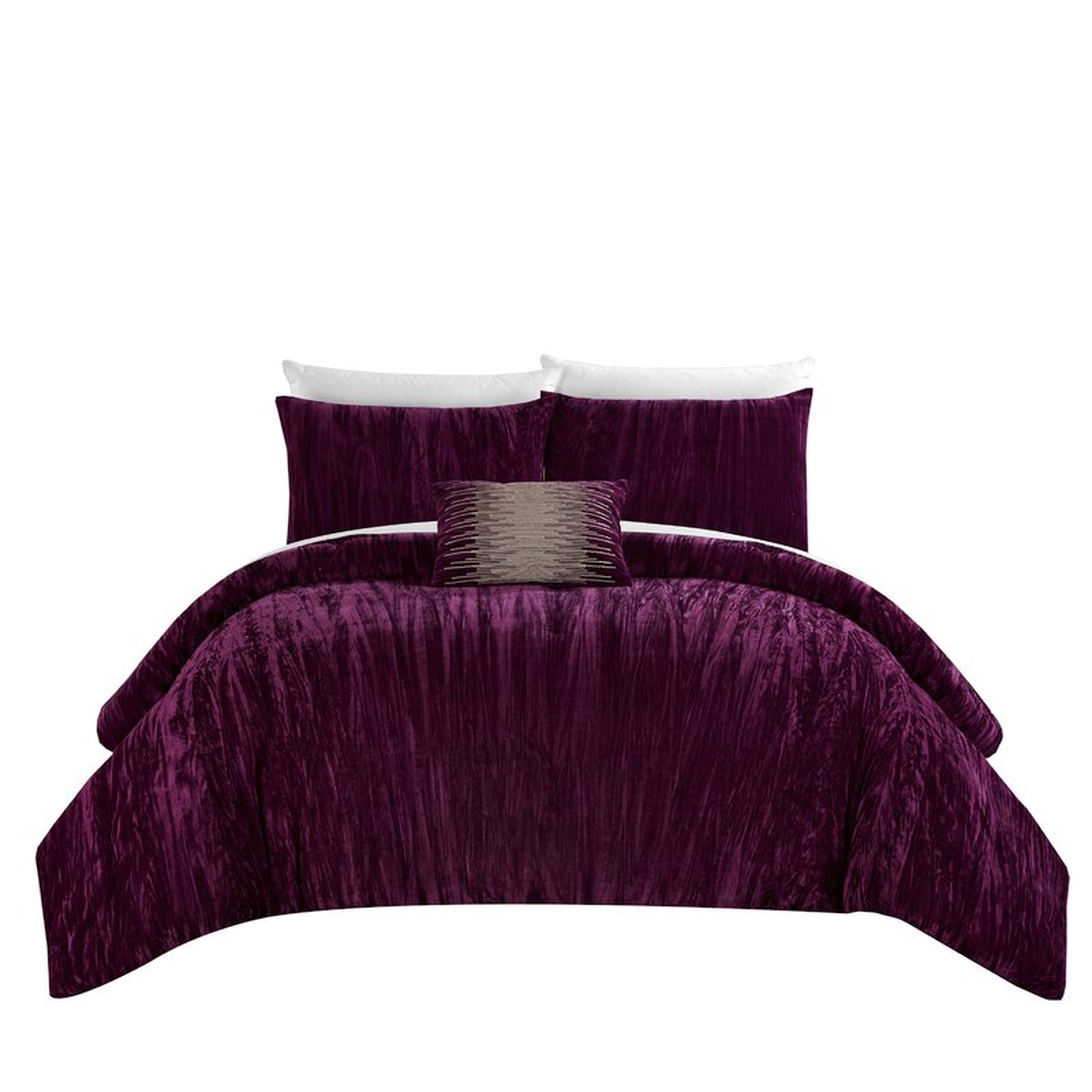 King Plum Dotson Comforter Set - Wayfair