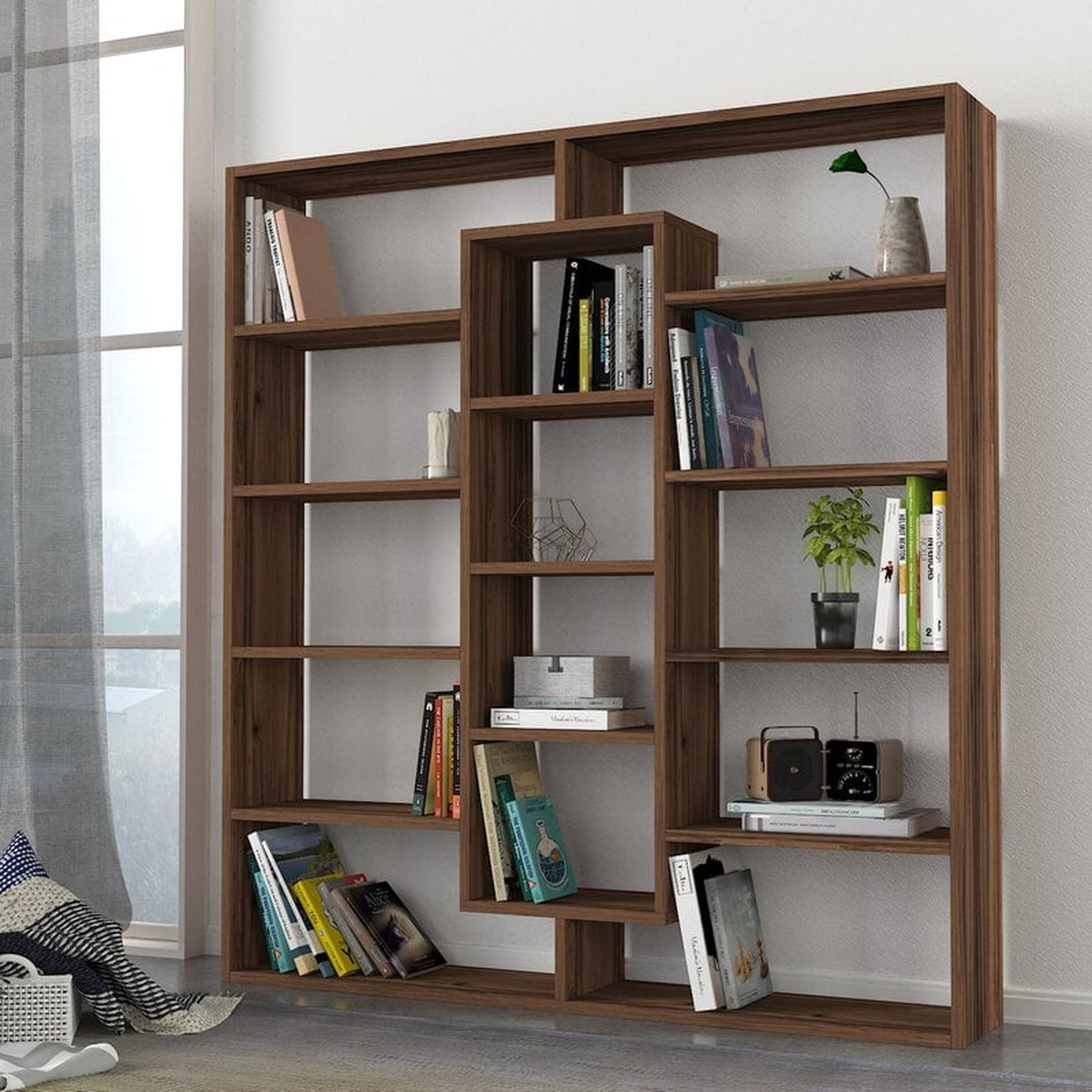 Lucy-Louise 53" H x 49" W Bookcase - Wayfair
