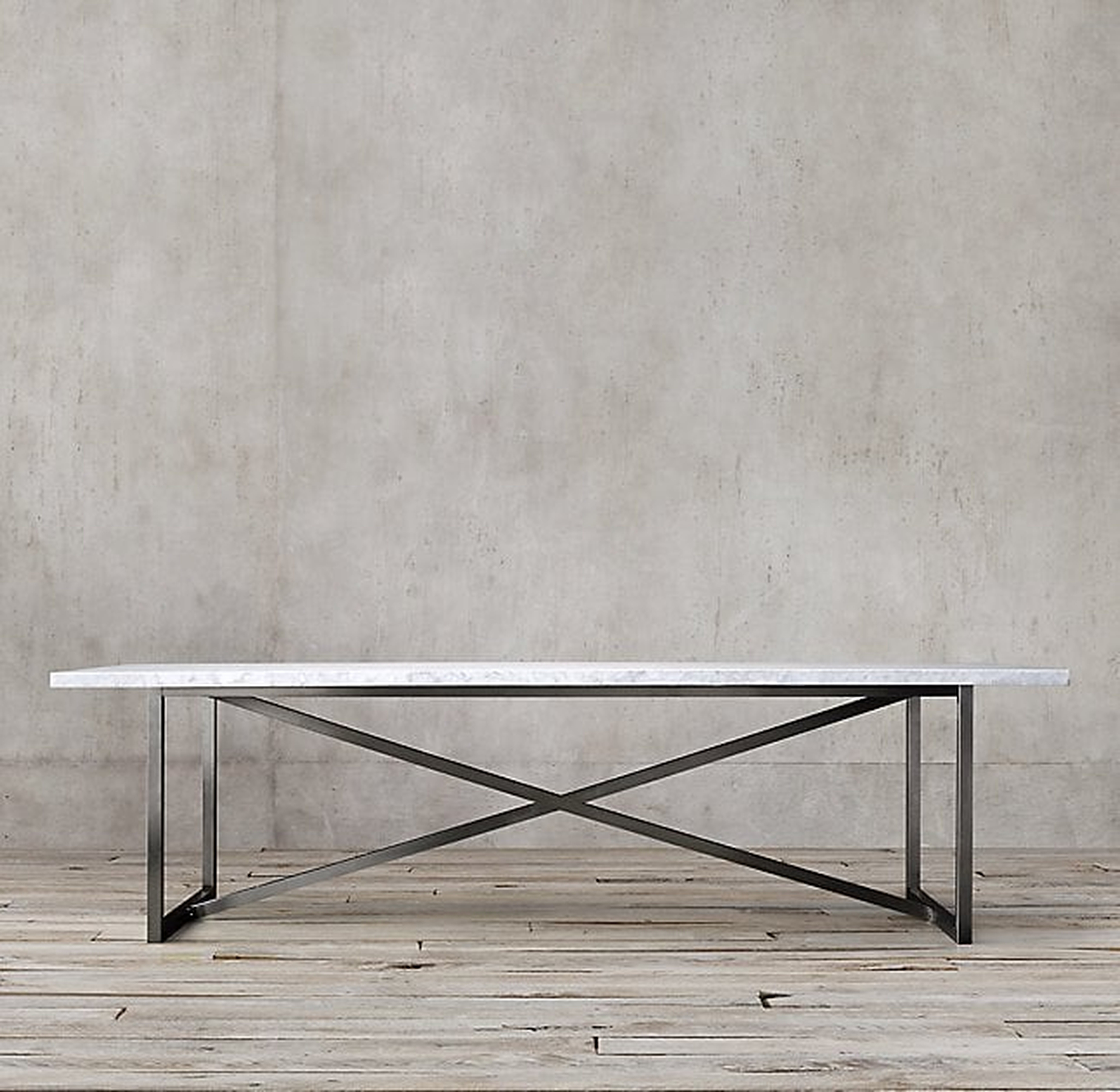TORANO MARBLE RECTANGULAR DINING TABLE -108" - RH