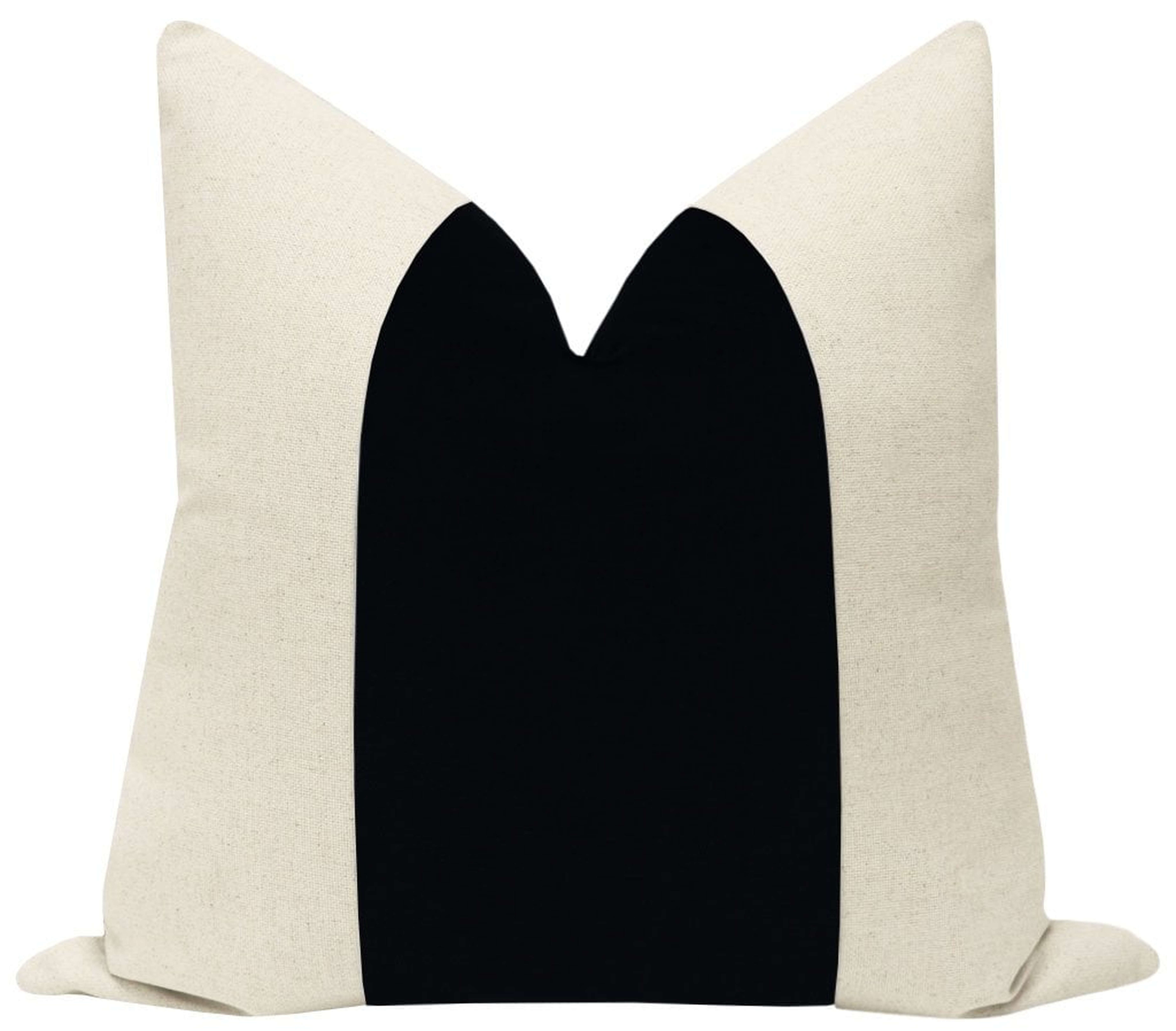 PANEL :: Signature Velvet // Noir - 18" x 18" Pillow Cover - Little Design Company